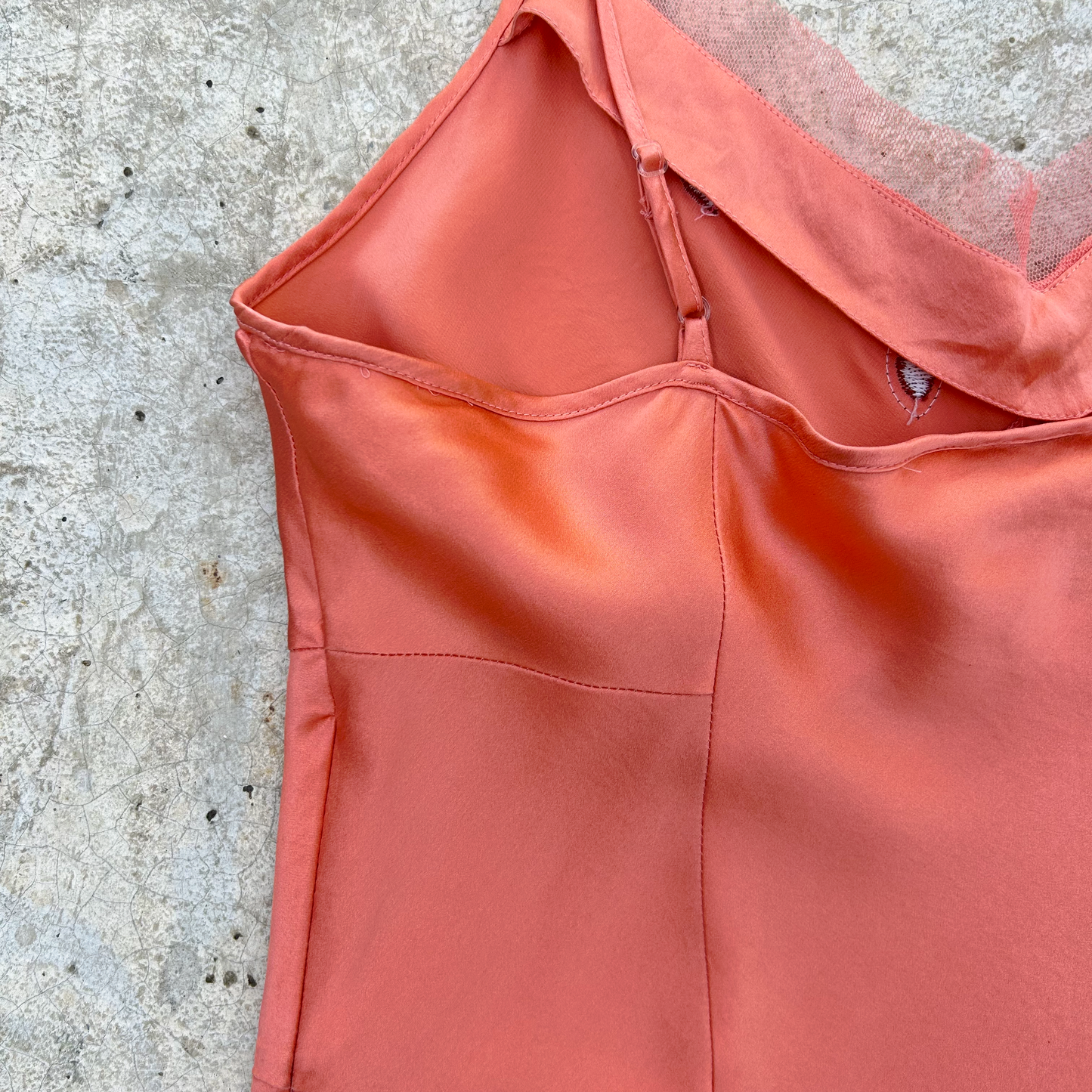 Vintage Silk Slip Top ‘’Uniform John Paul Richard’’