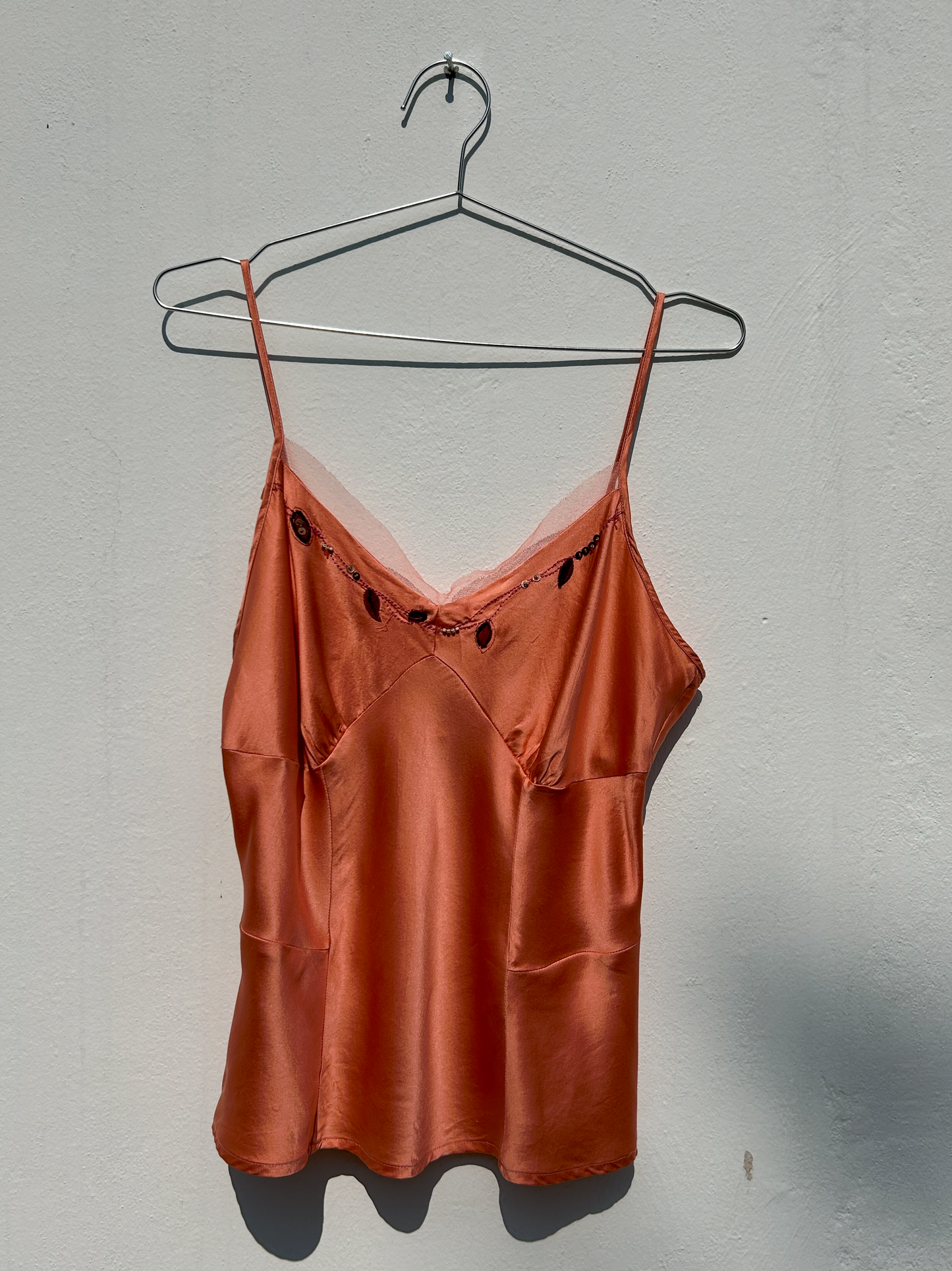 Vintage Silk Slip Top ‘’Uniform John Paul Richard’’