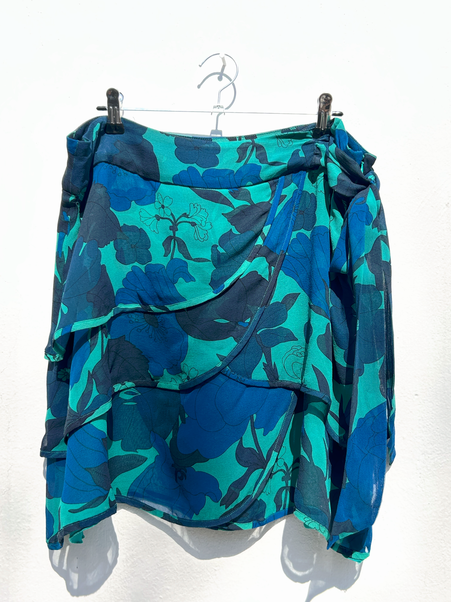 Vintage Tiered Silk Mini Skirt ‘’Lux’’