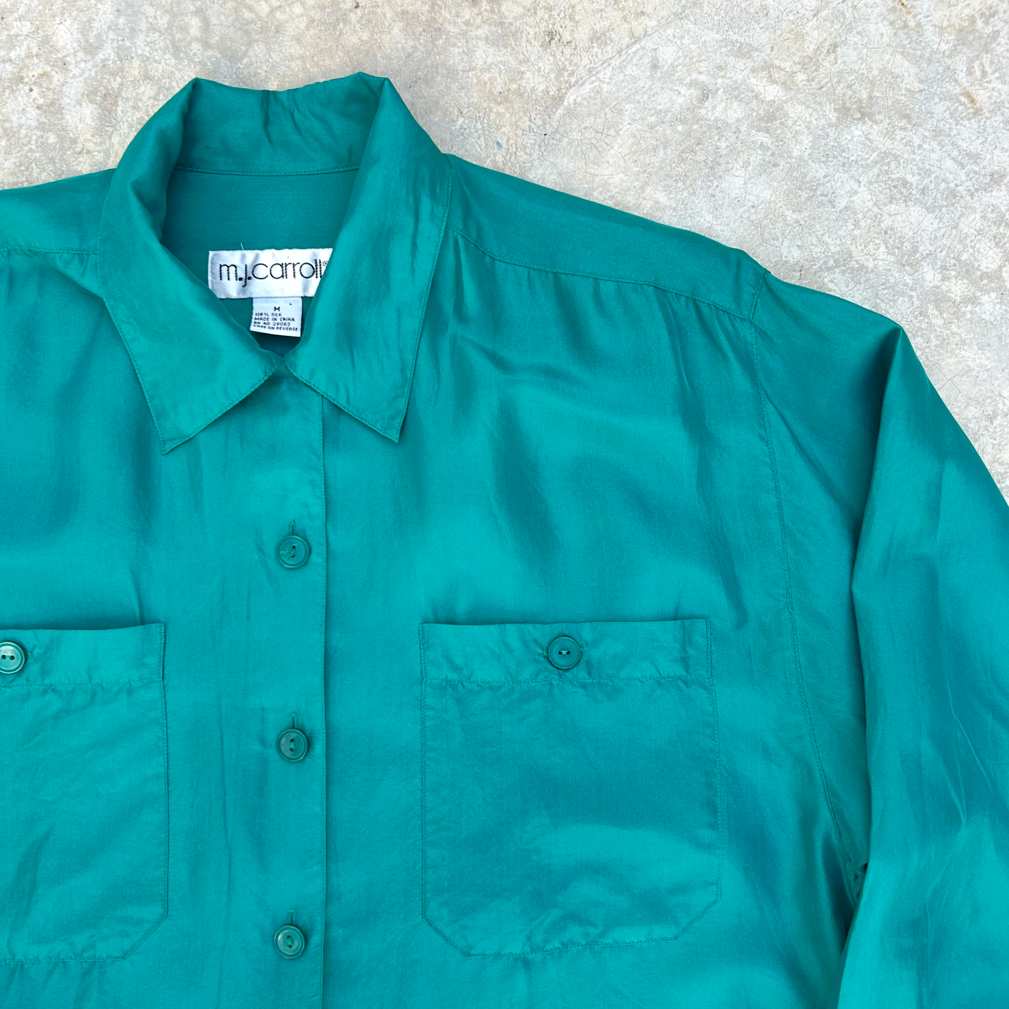 Vintage Silk Shirt ‘’M.J Carroll’’