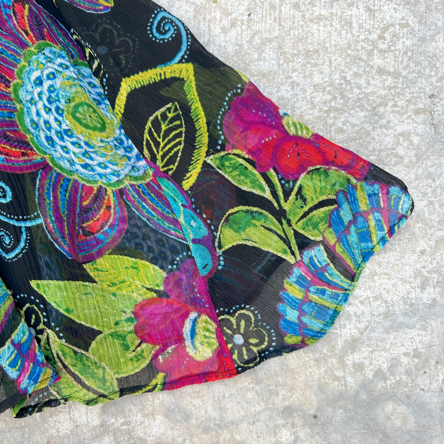 Vintage Godet Silk Skirt ‘’Chico’s’’