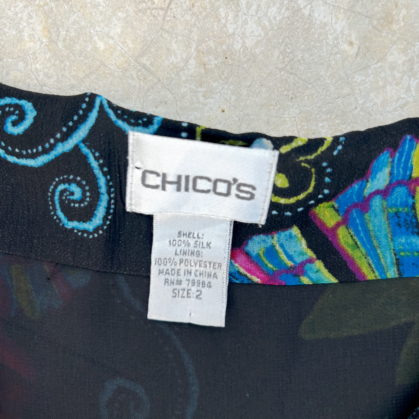 Vintage Godet Silk Skirt ‘’Chico’s’’