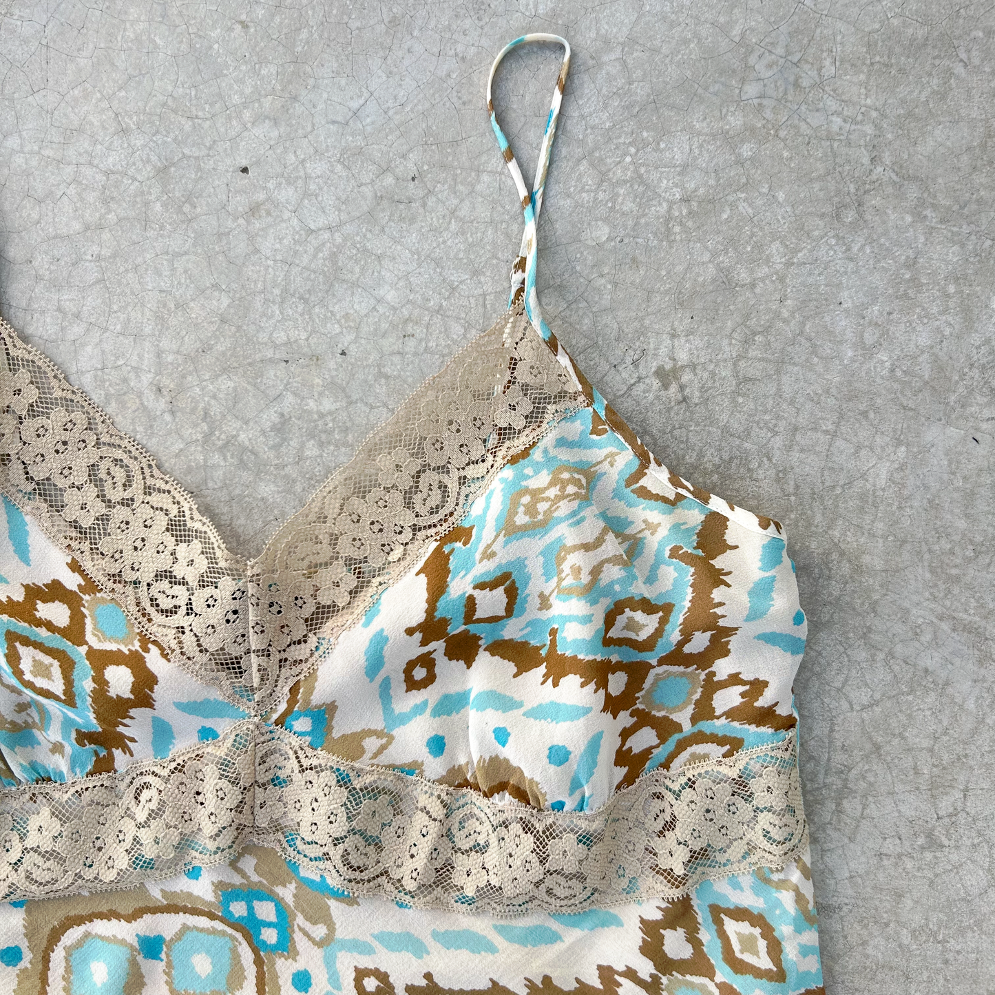 Vintage Silk Slip Top ‘’Daisy Fuentes’’