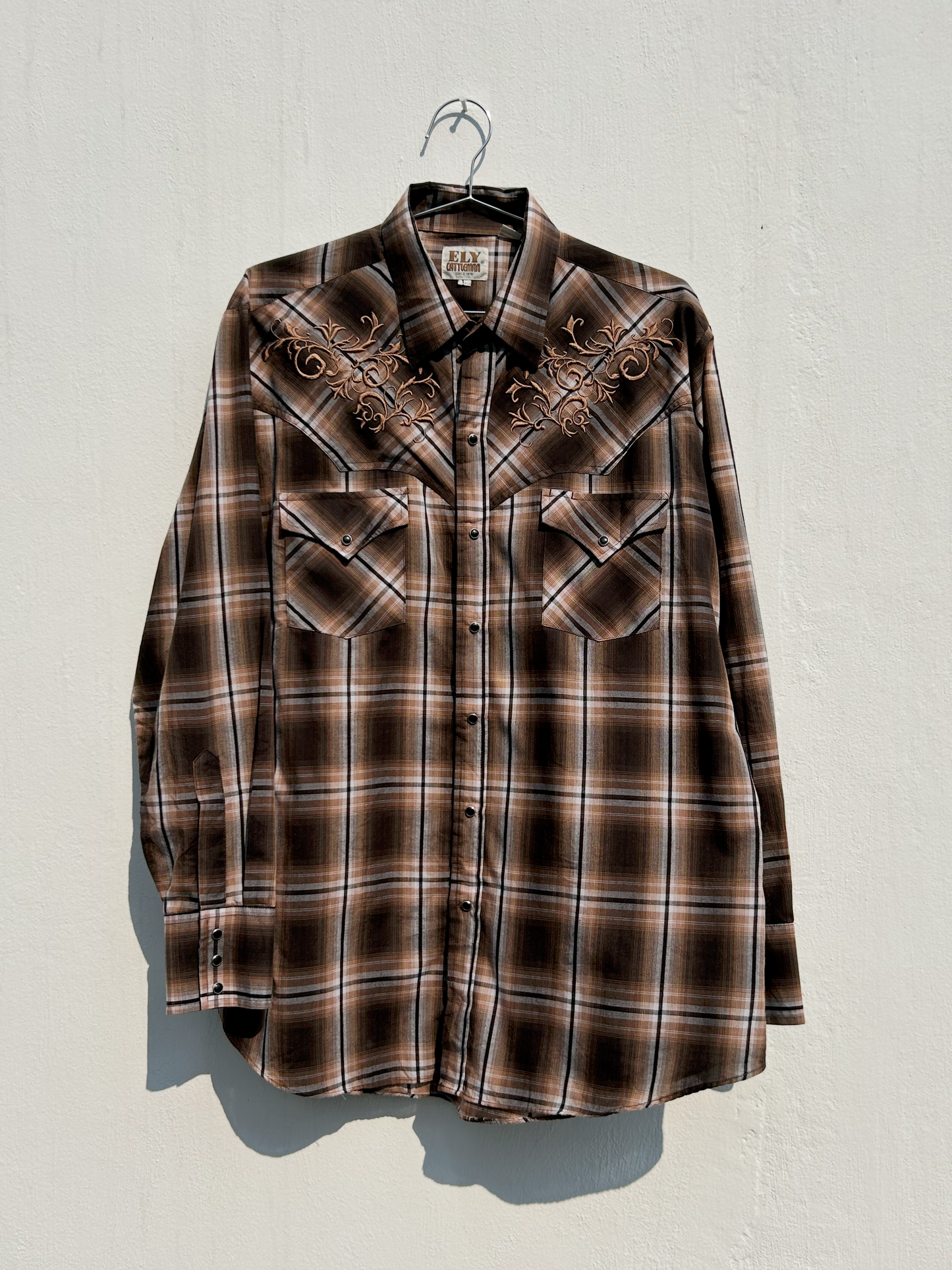 Vintage Western Cotton Blend Shirt ‘’Ely Cattleman’’