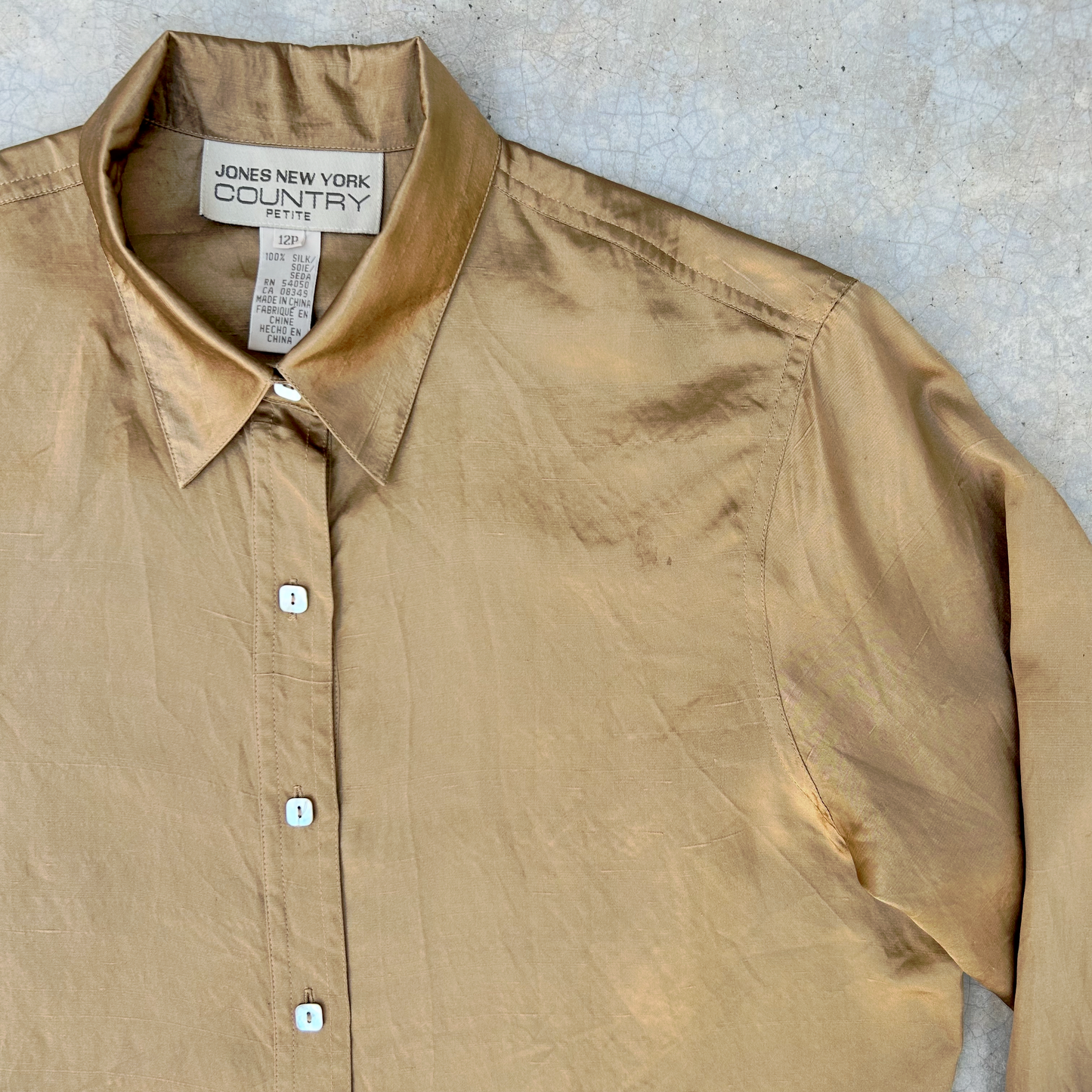 Vintage Silk Shirt ‘’Jones NY Country’’