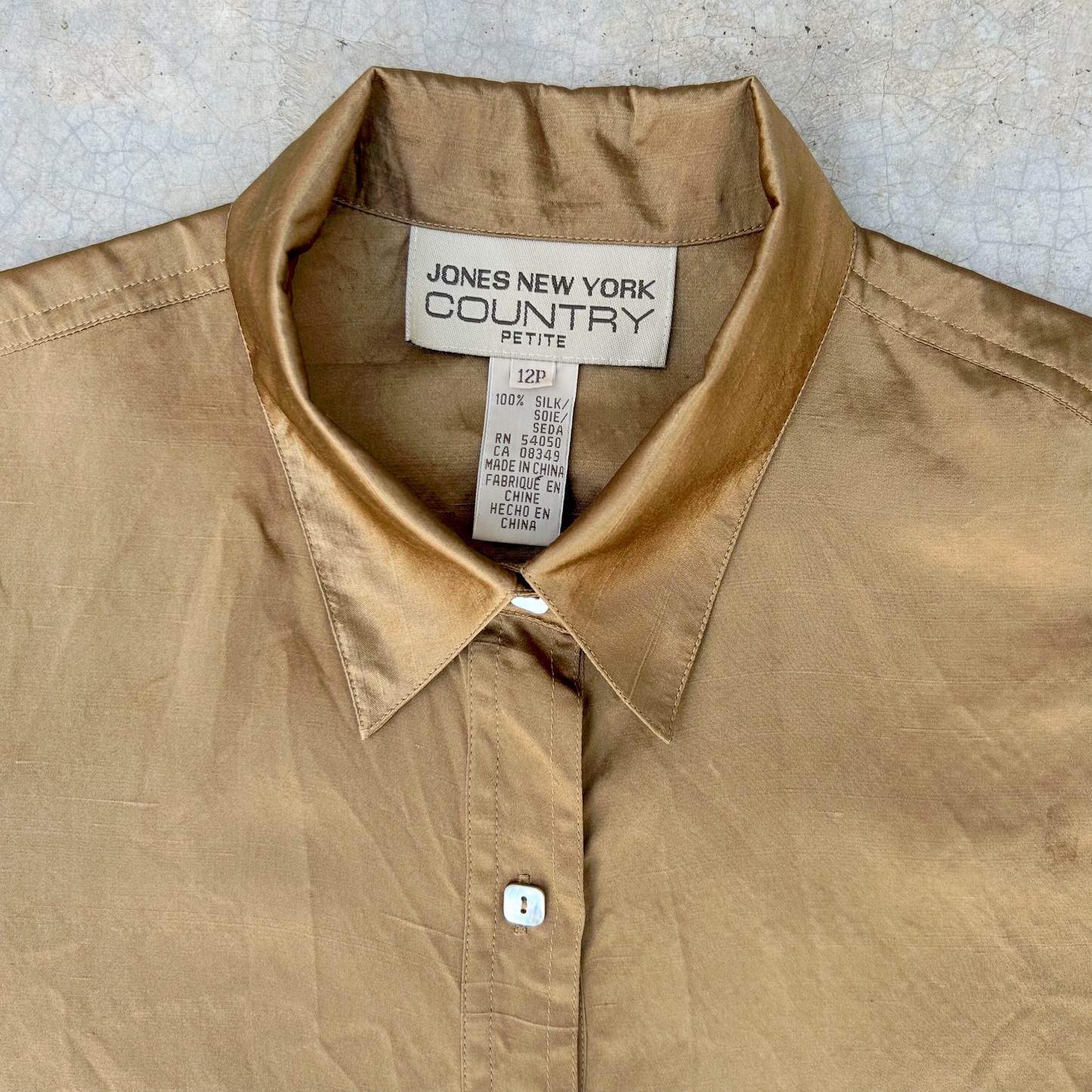 Vintage Silk Shirt ‘’Jones NY Country’’