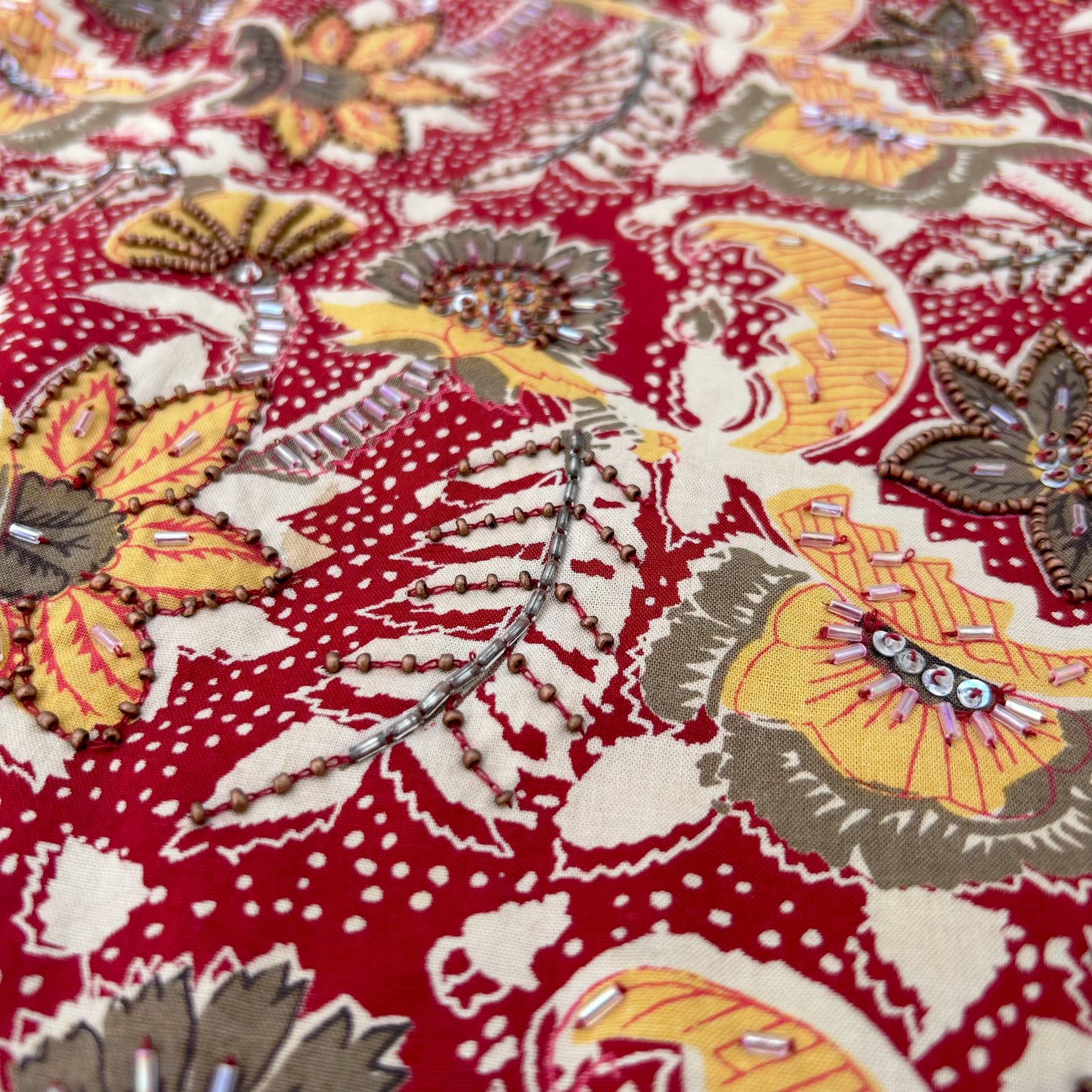 Vintage Cotton Mini Skirt ‘’Henna’’