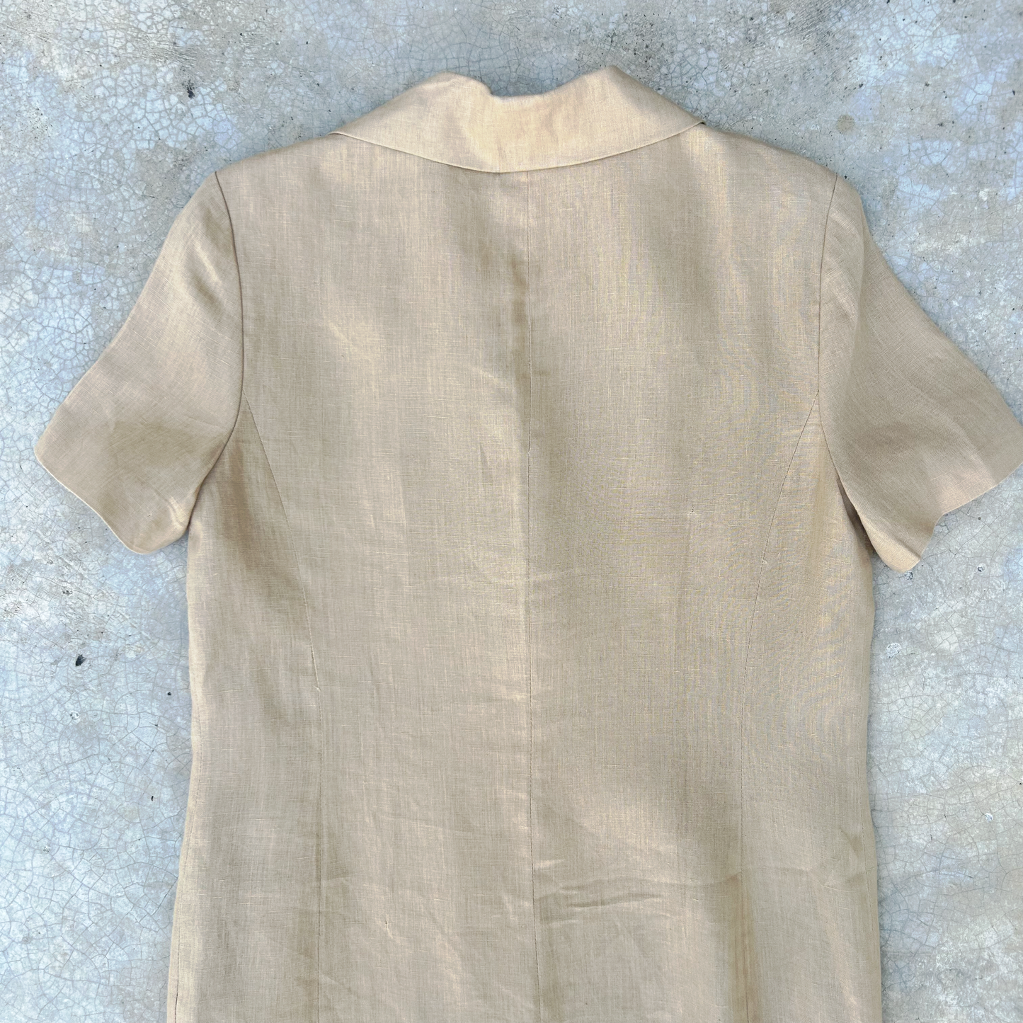Vintage Linen Shirt Dress ‘’Brooke Brothers’’