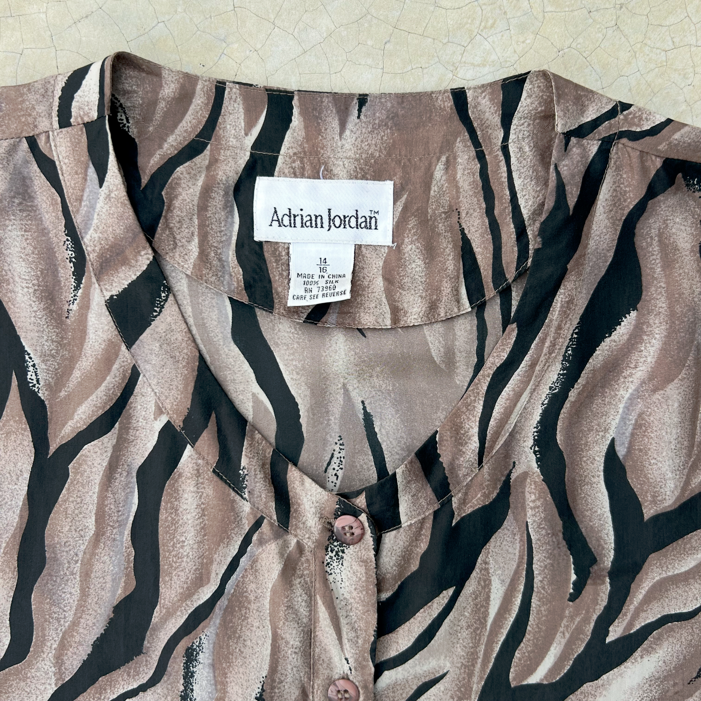 Vintage Silk Shirt ‘’Adrian Jordan’’
