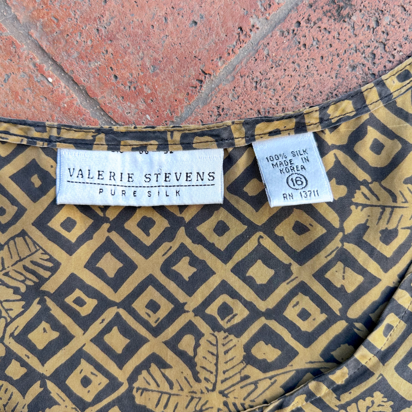 Vintage Silk Blouse ‘’Valerie Stevens’’