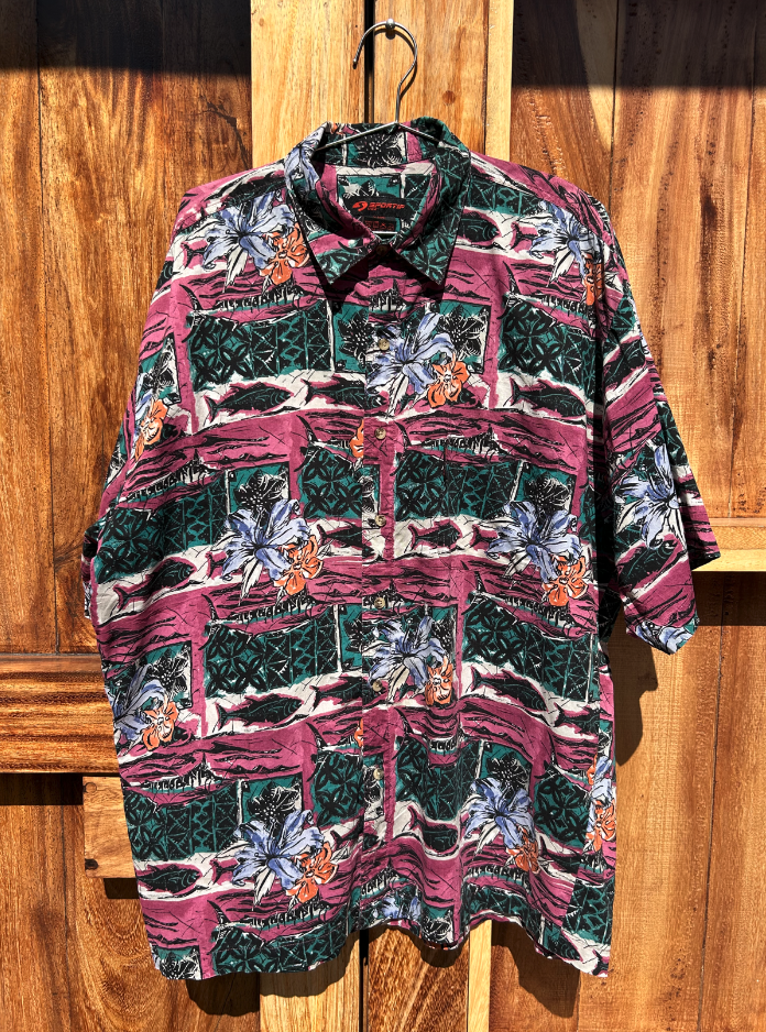 Vintage Hawaiian Cotton Shirt ‘’Sportif’’