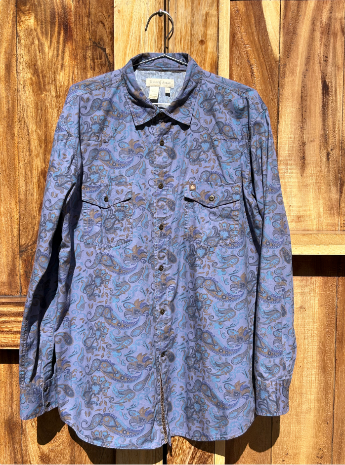 Vintage Western Cotton Shirt ‘’Territory Ahead’’