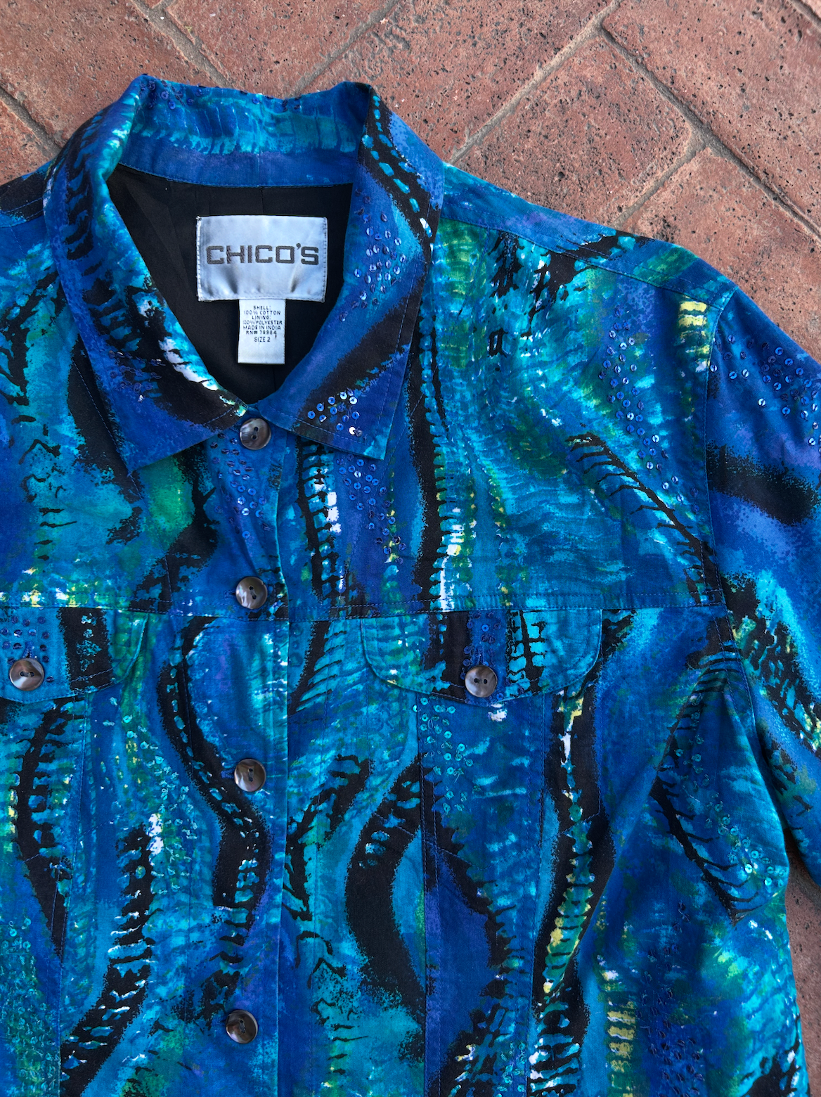 Vintage Cotton Jean Jacket ‘’Chicos’’