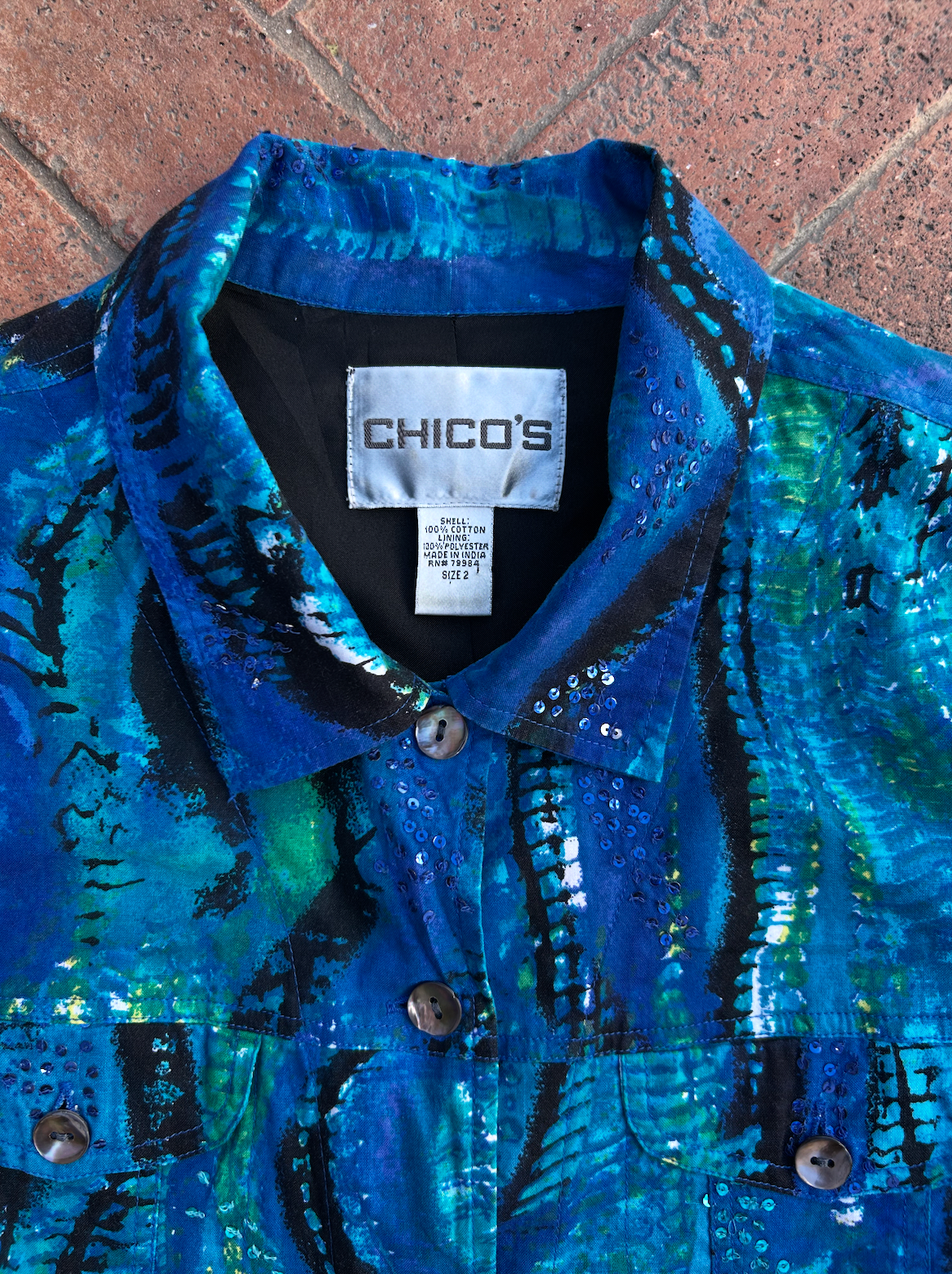 Vintage Cotton Jean Jacket ‘’Chicos’’