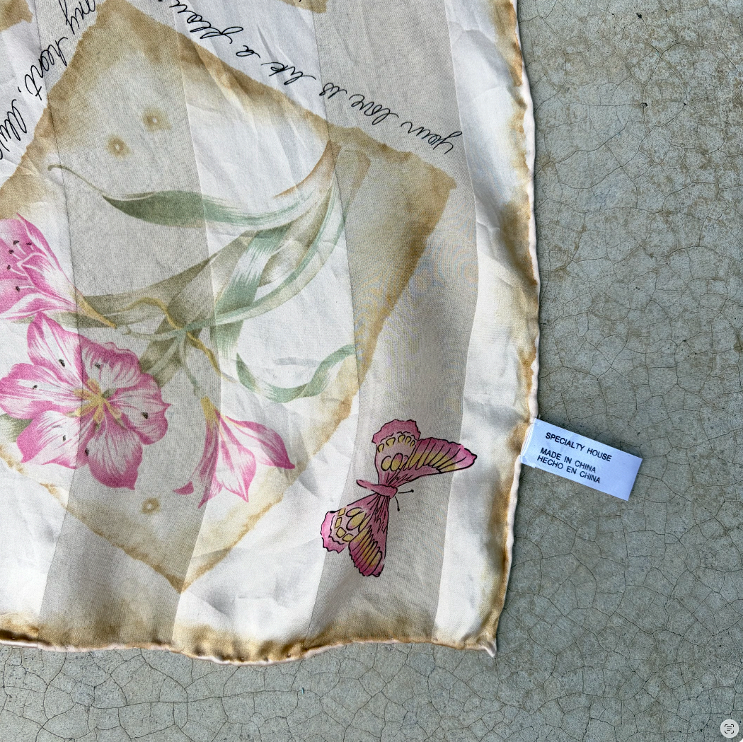 Vintage Silk Scarf ‘’The Specialty House’’
