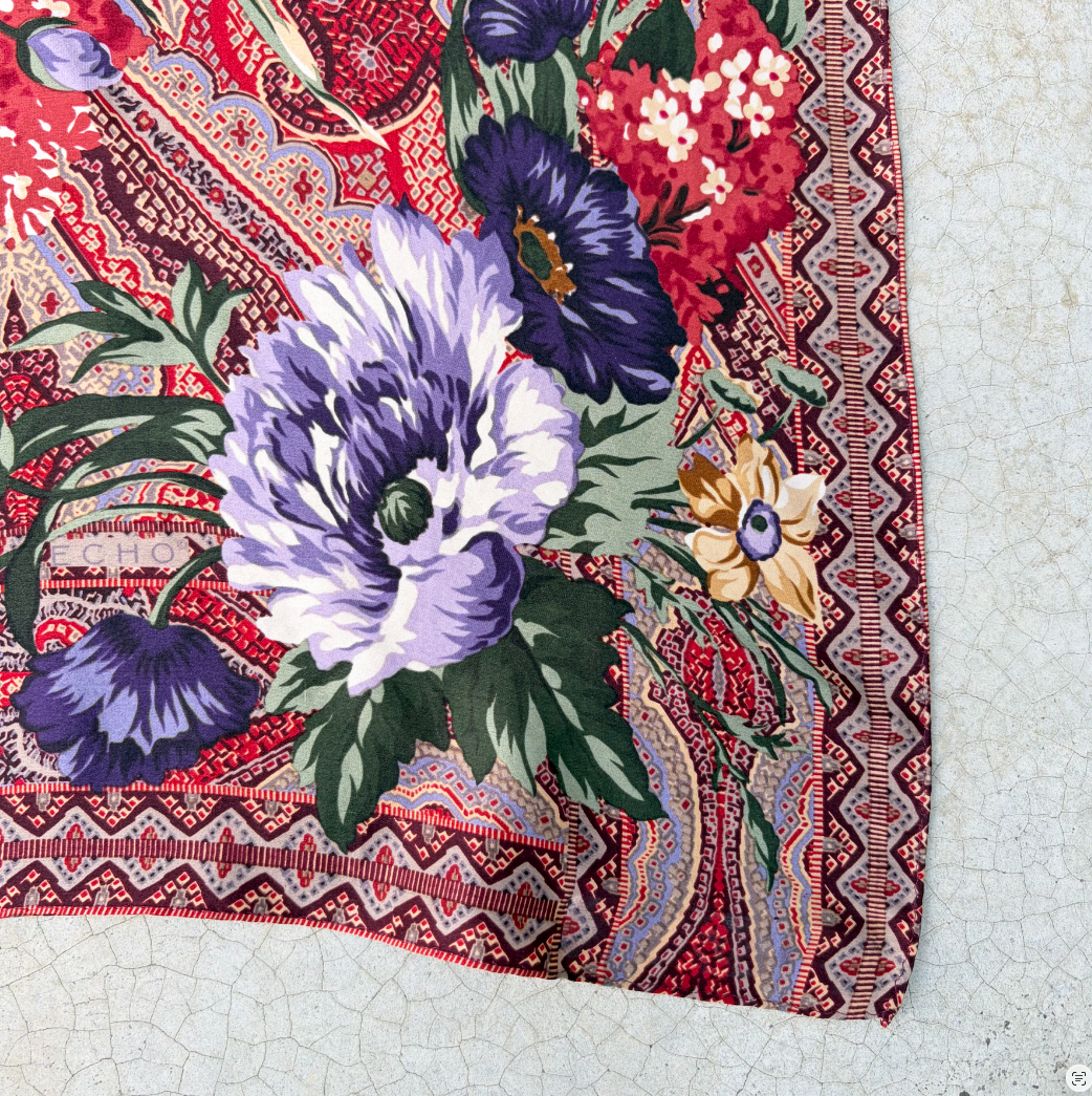 Vintage Silk Scarf ‘’Echo’’