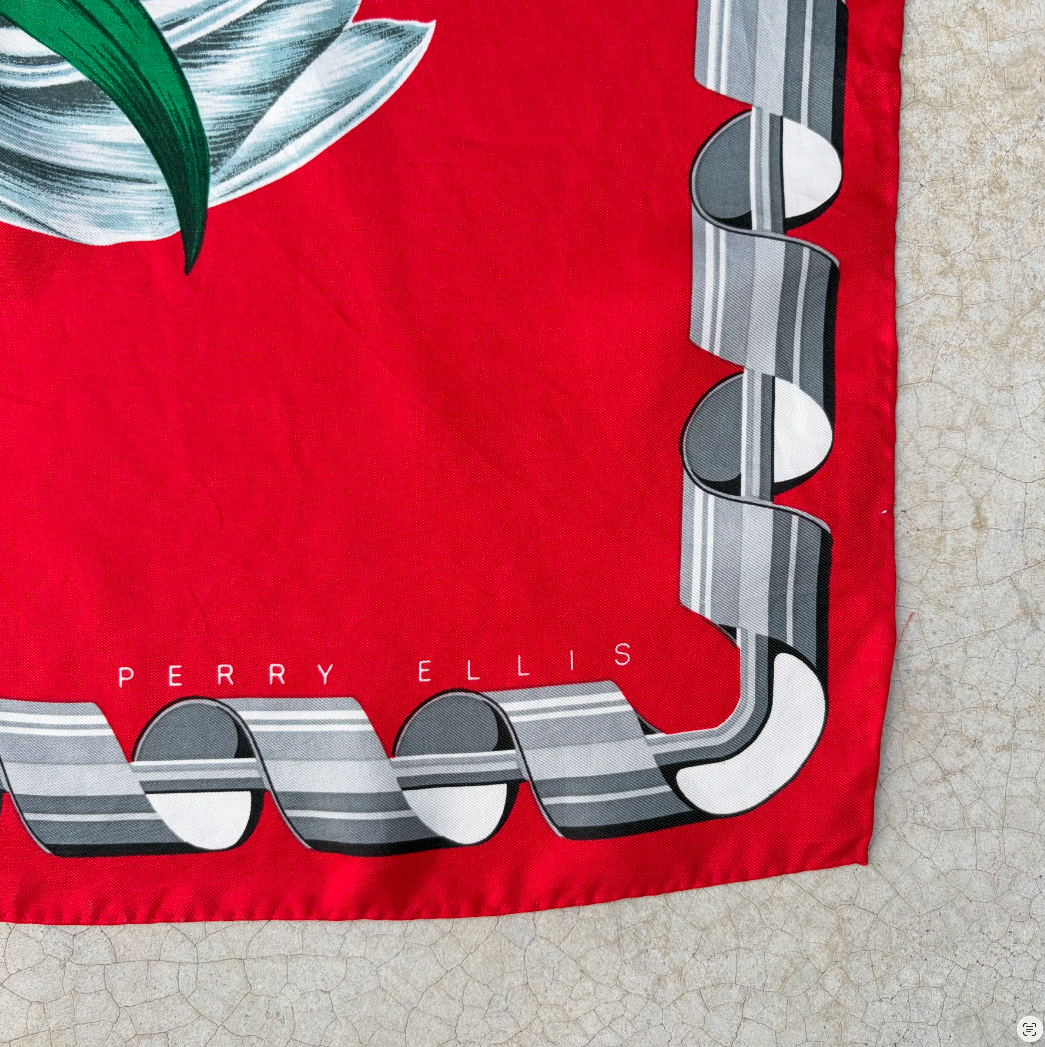 Vintage Silk Scarf ‘’Perry Ellis’’