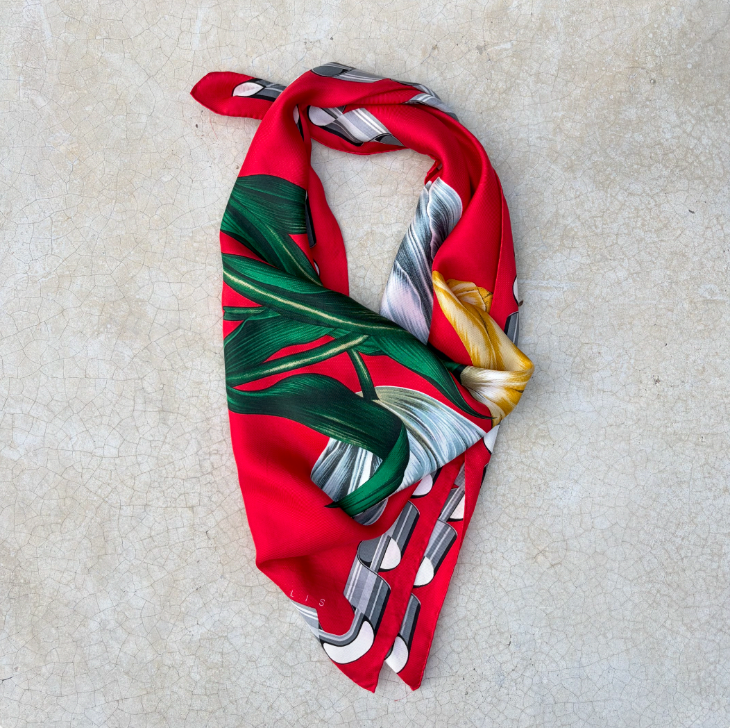 Vintage Silk Scarf ‘’Perry Ellis’’