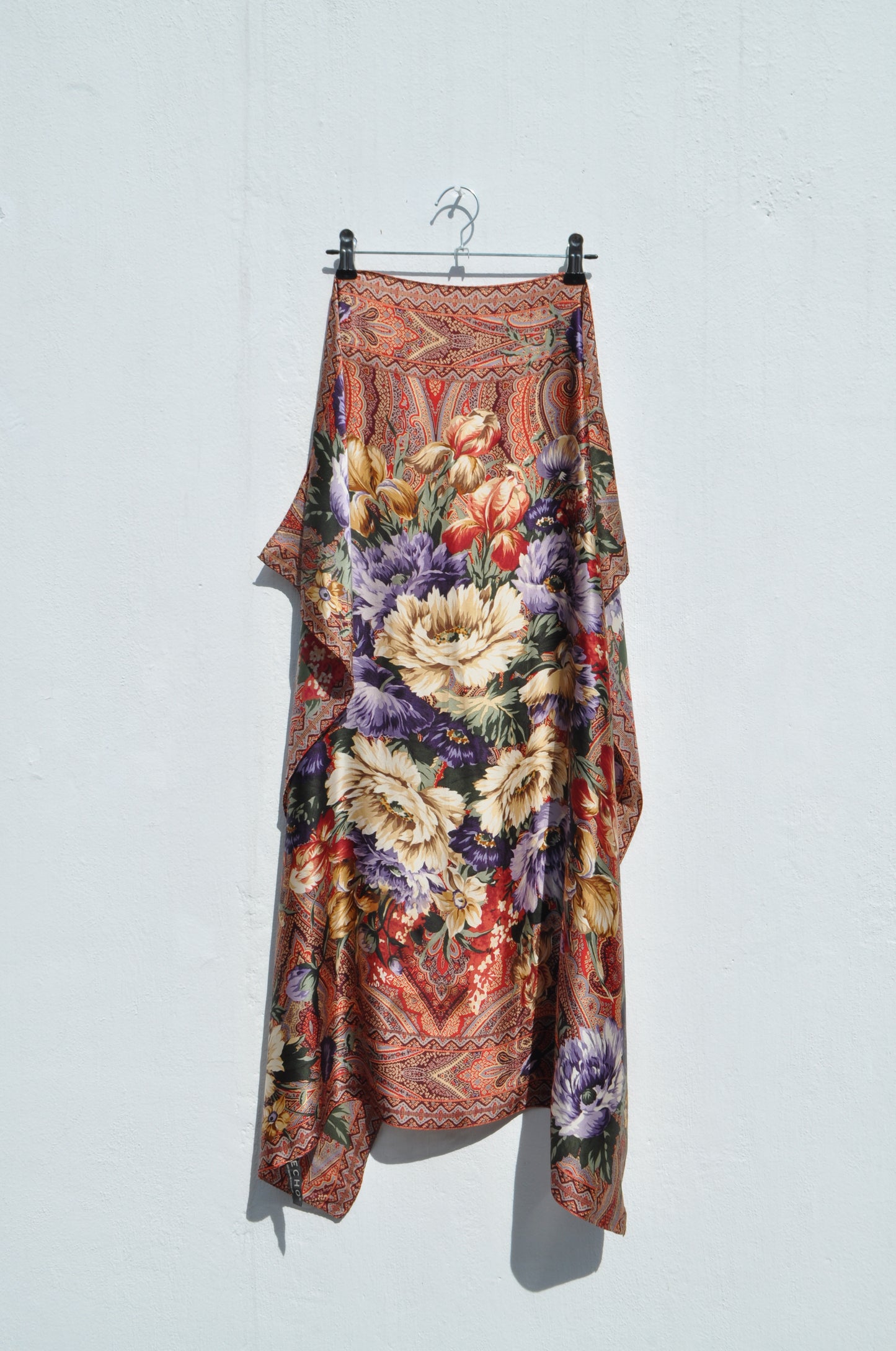 Vintage Silk Scarf ‘’Echo’’