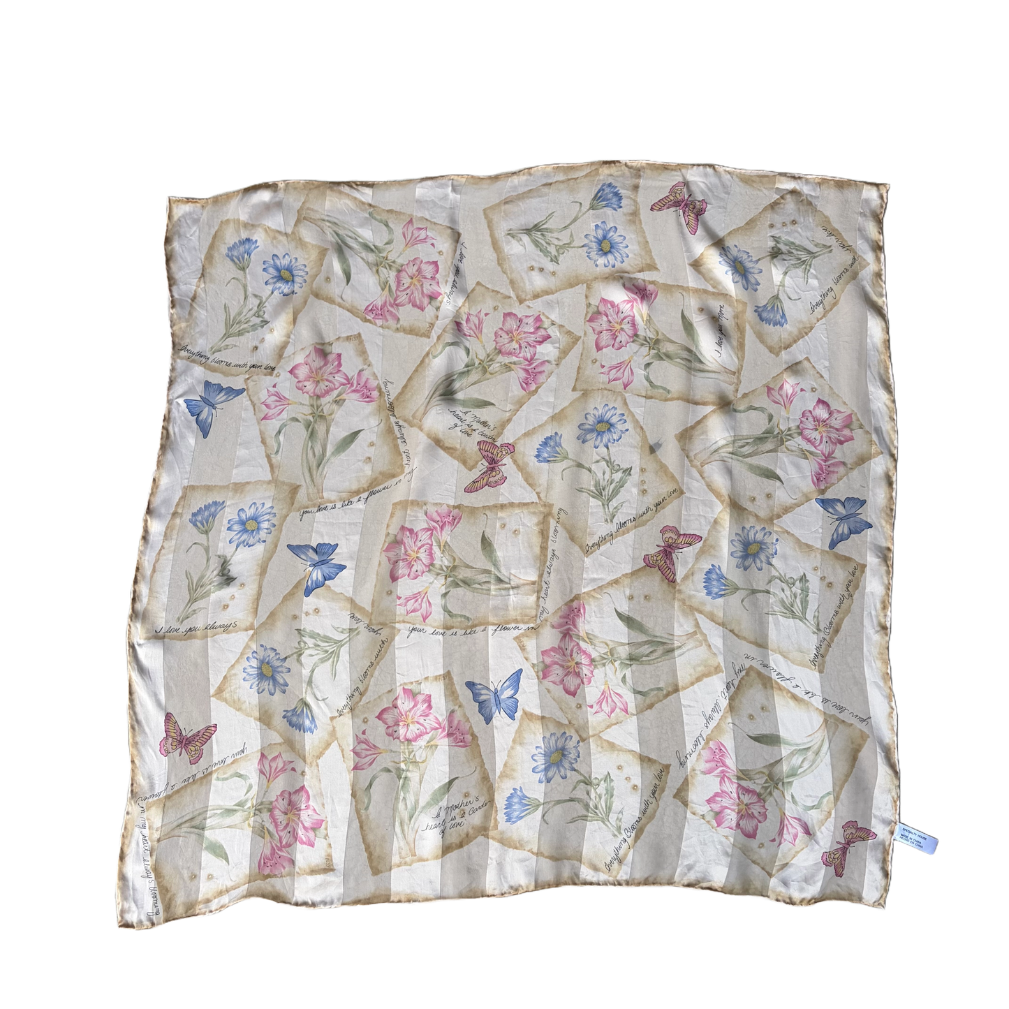 Vintage Silk Scarf ‘’The Specialty House’’