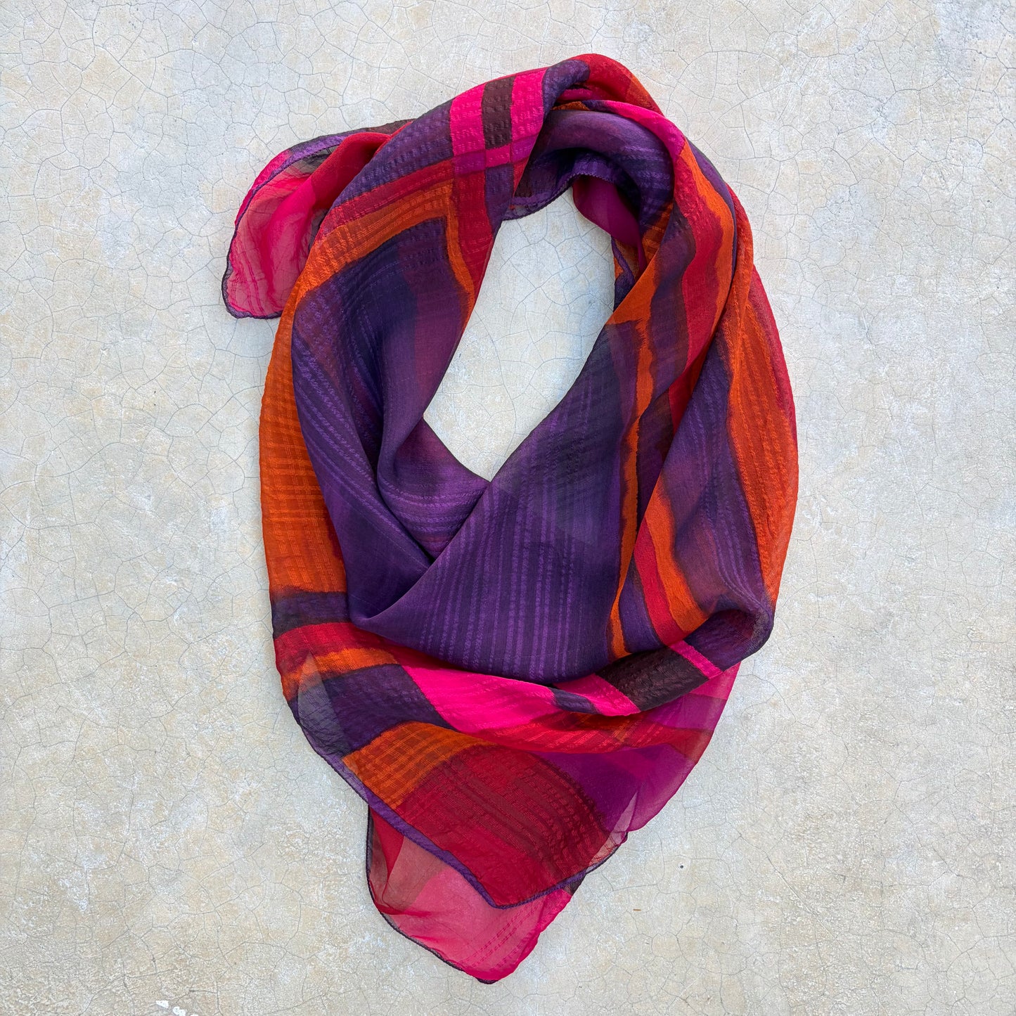 Vintage Silk Scarf ‘’Lancetti Foulards’’