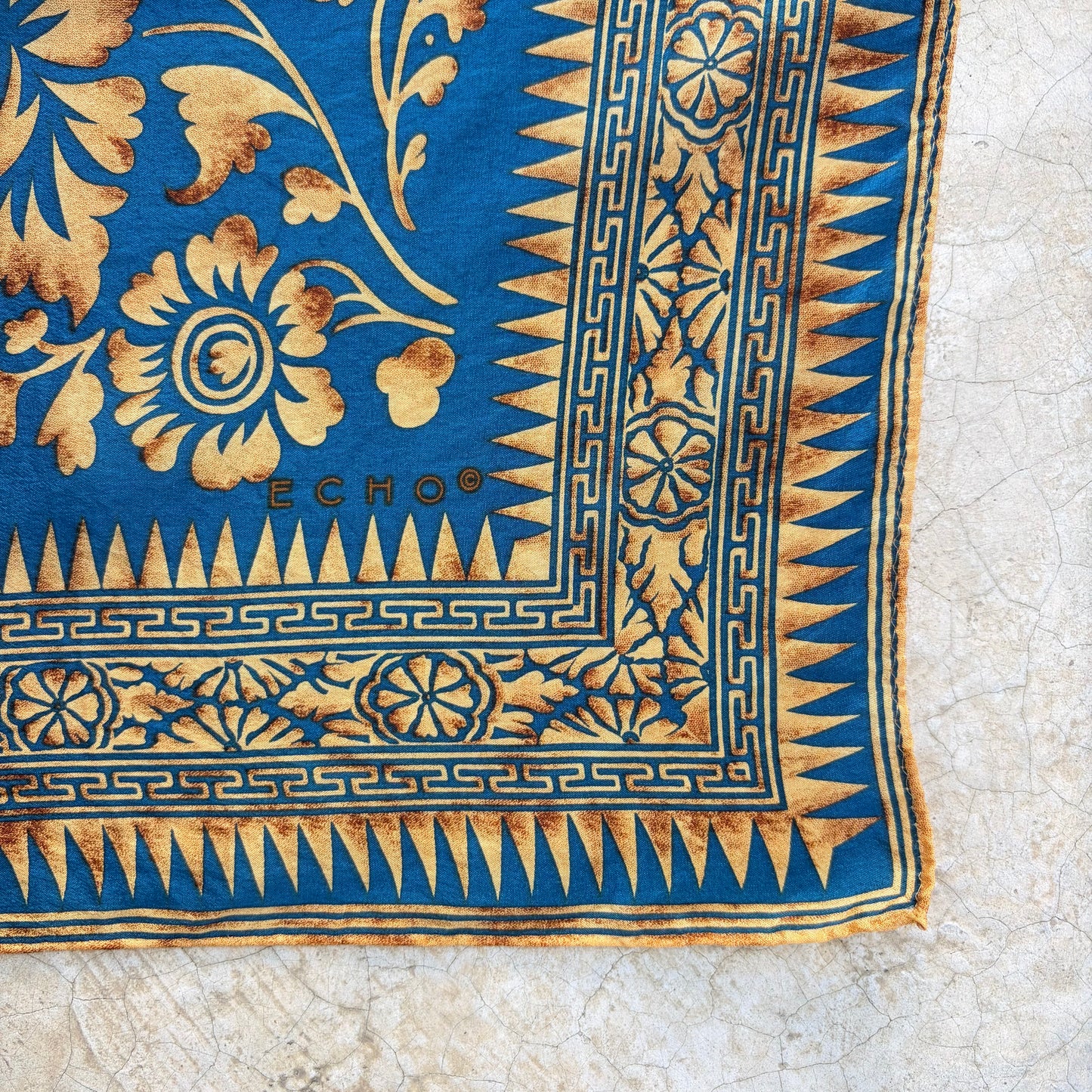 Vintage Silk Scarf ‘’Echo’’