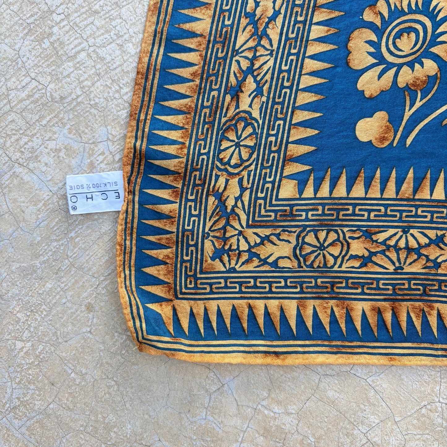 Vintage Silk Scarf ‘’Echo’’