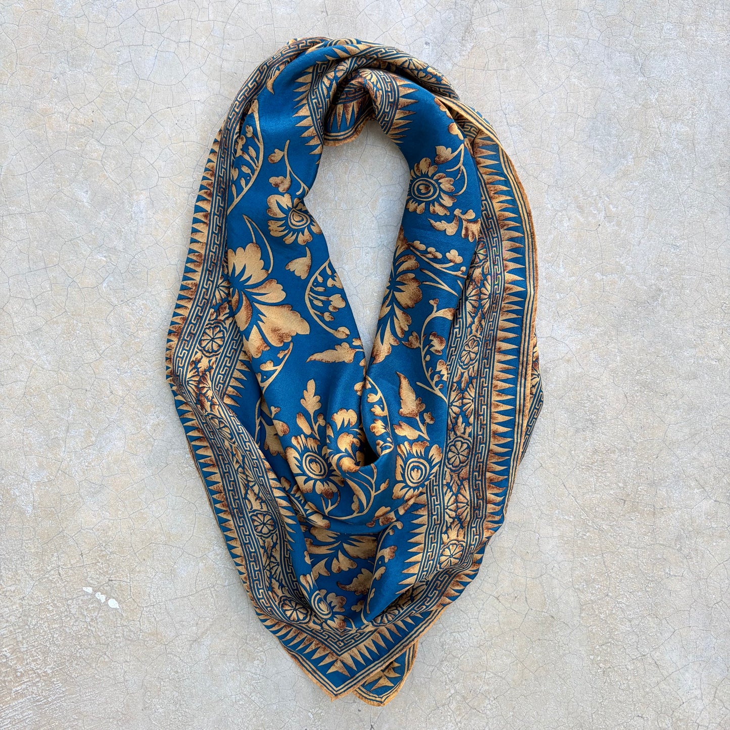 Vintage Silk Scarf ‘’Echo’’
