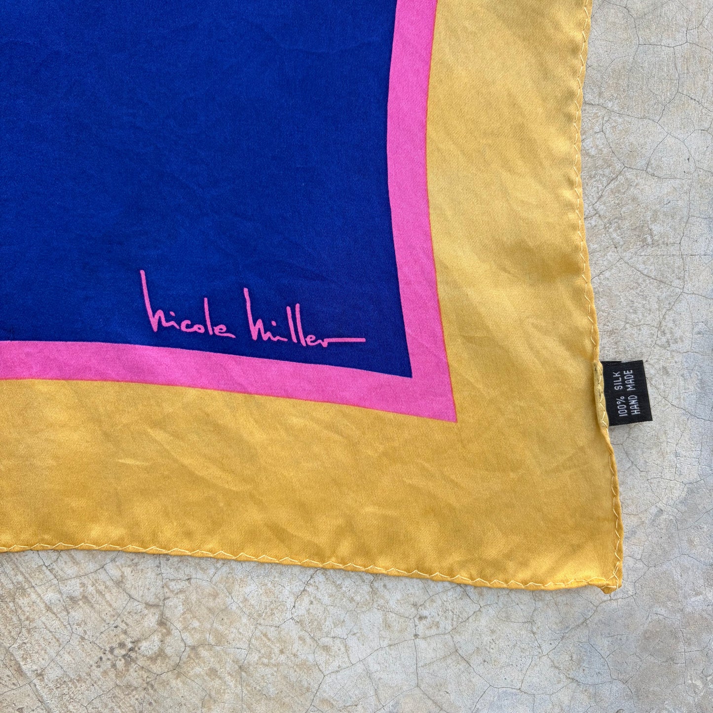 Vintage Silk Scarf ‘’Nicolle Miller’’