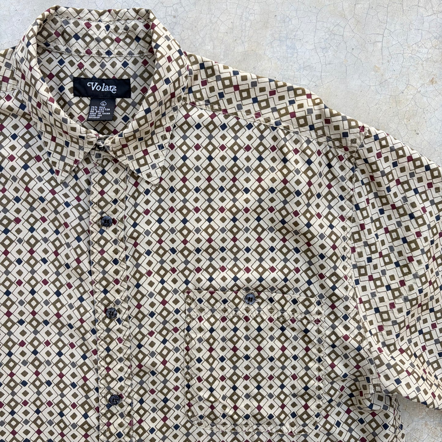 Vintage Silk Blend Shirt ‘’Volare’’