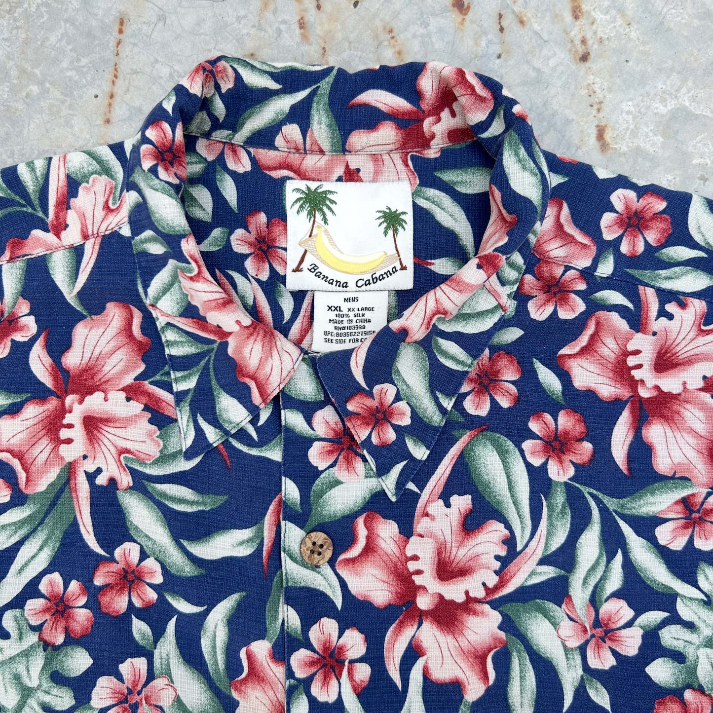 Vintage Silk Shirt ‘’Banana Cabana’’