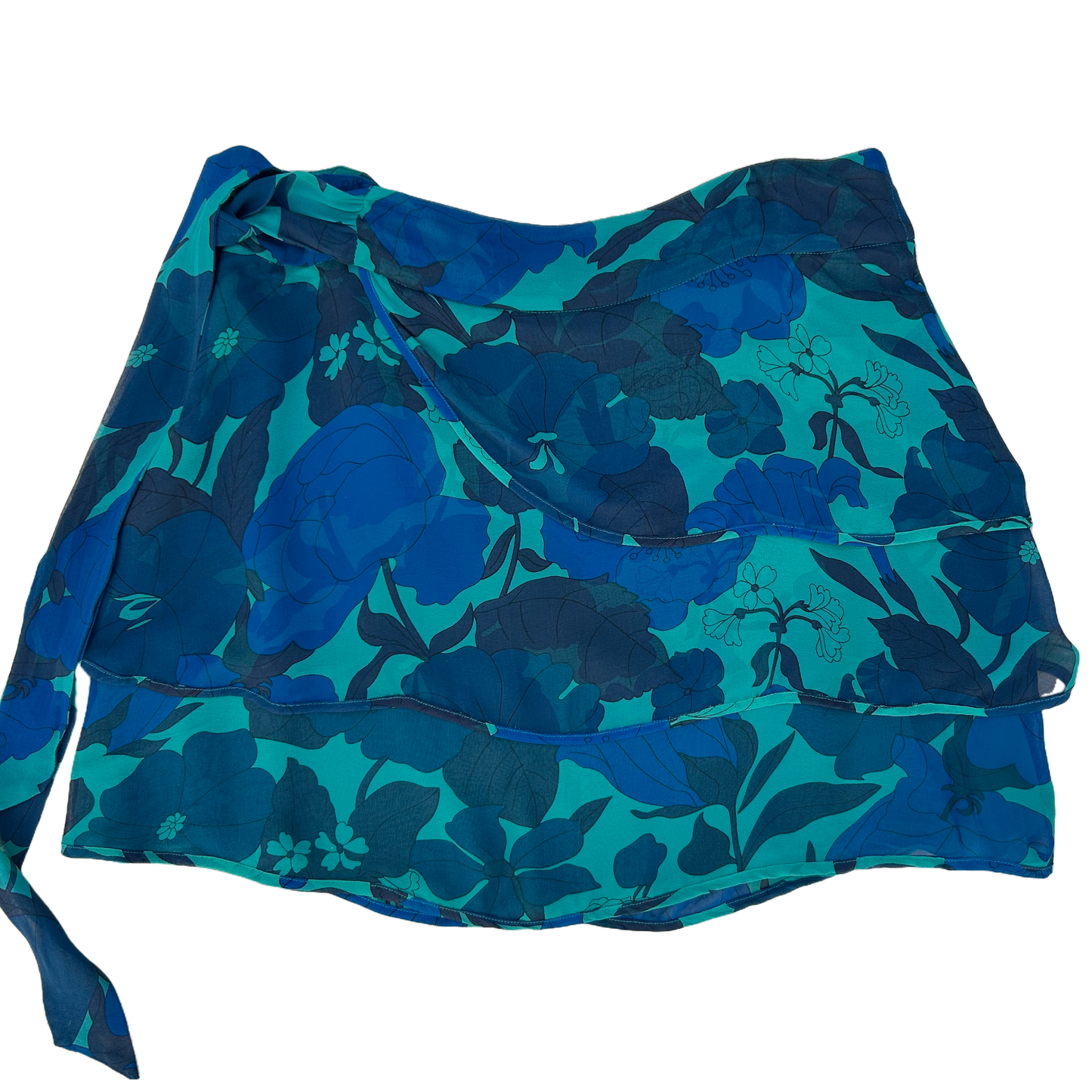 Vintage Tiered Silk Mini Skirt ‘’Lux’’
