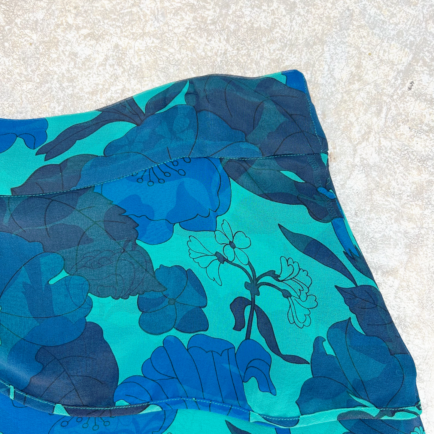 Vintage Tiered Silk Mini Skirt ‘’Lux’’