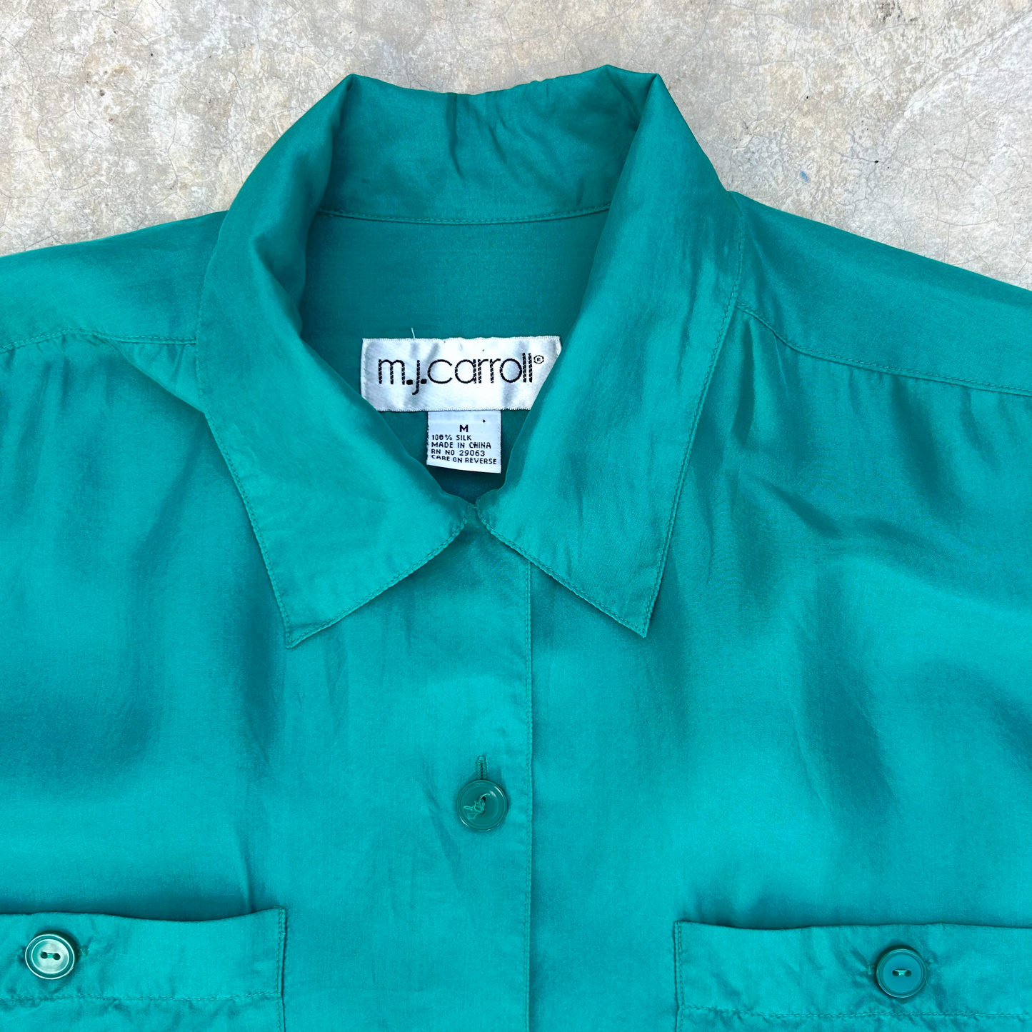 Vintage Silk Shirt ‘’M.J Carroll’’