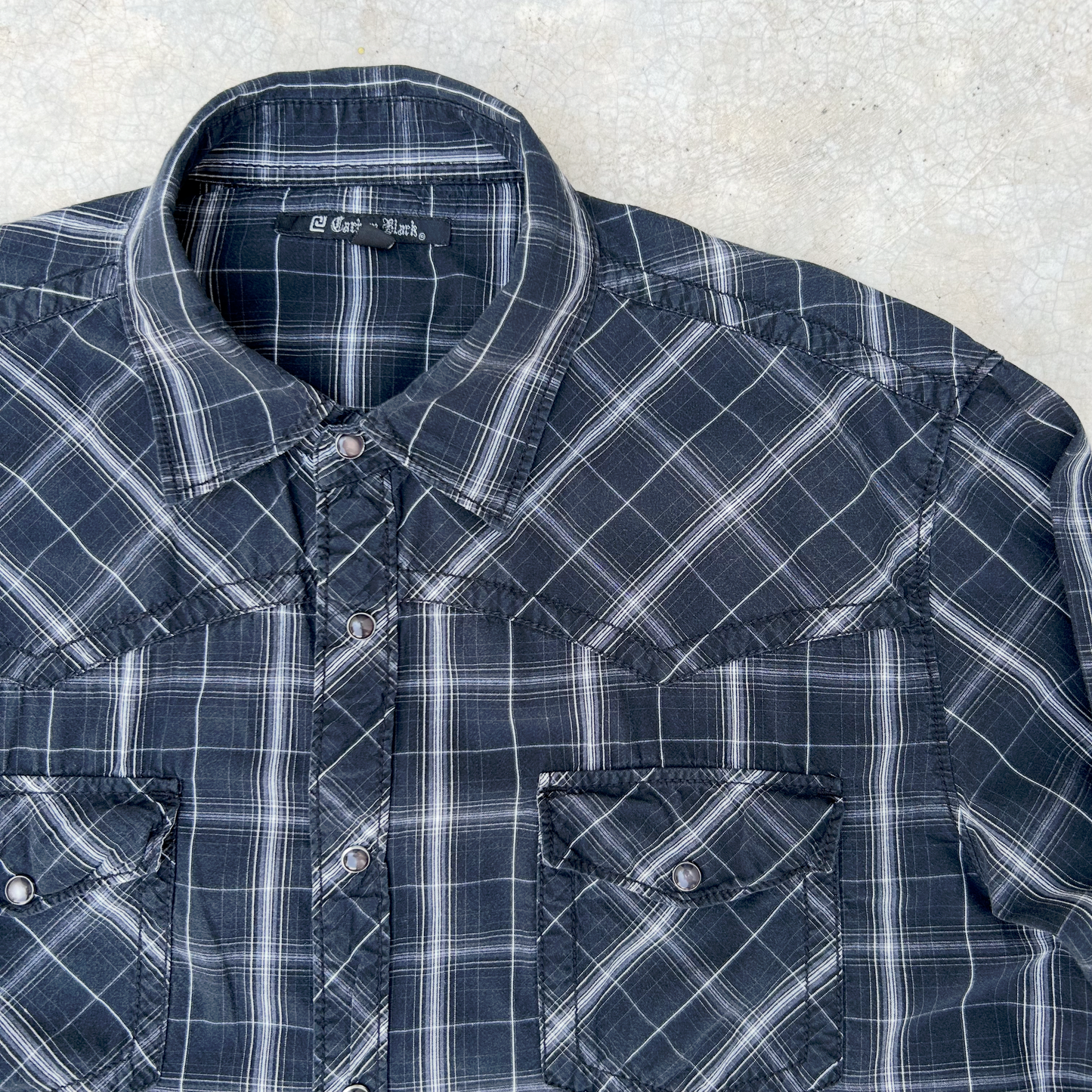 Western Cotton Shirt  ‘’Carbon Black’’