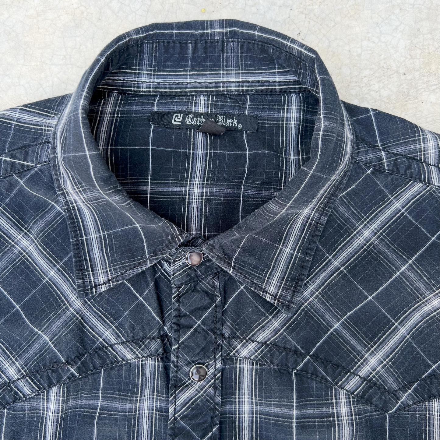 Western Cotton Shirt  ‘’Carbon Black’’