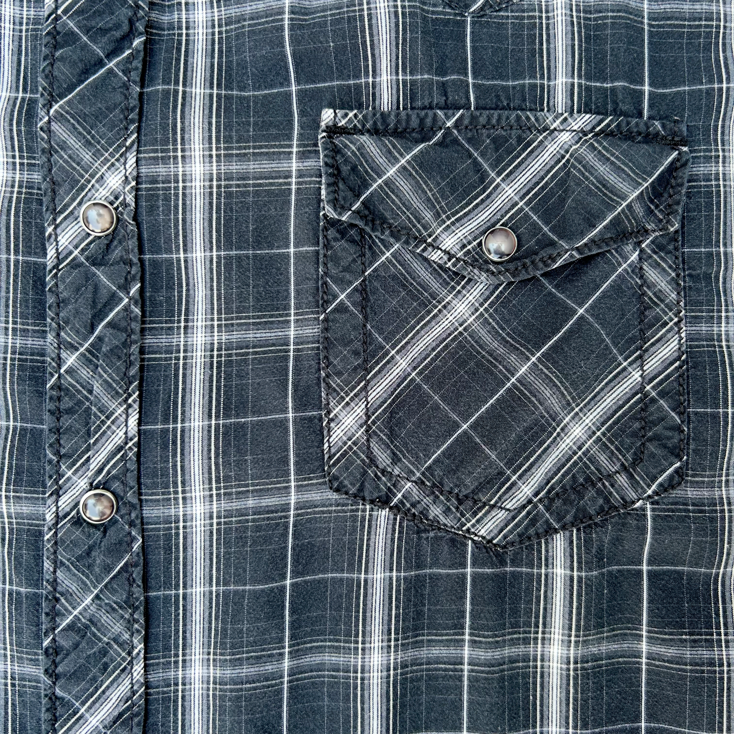Western Cotton Shirt  ‘’Carbon Black’’