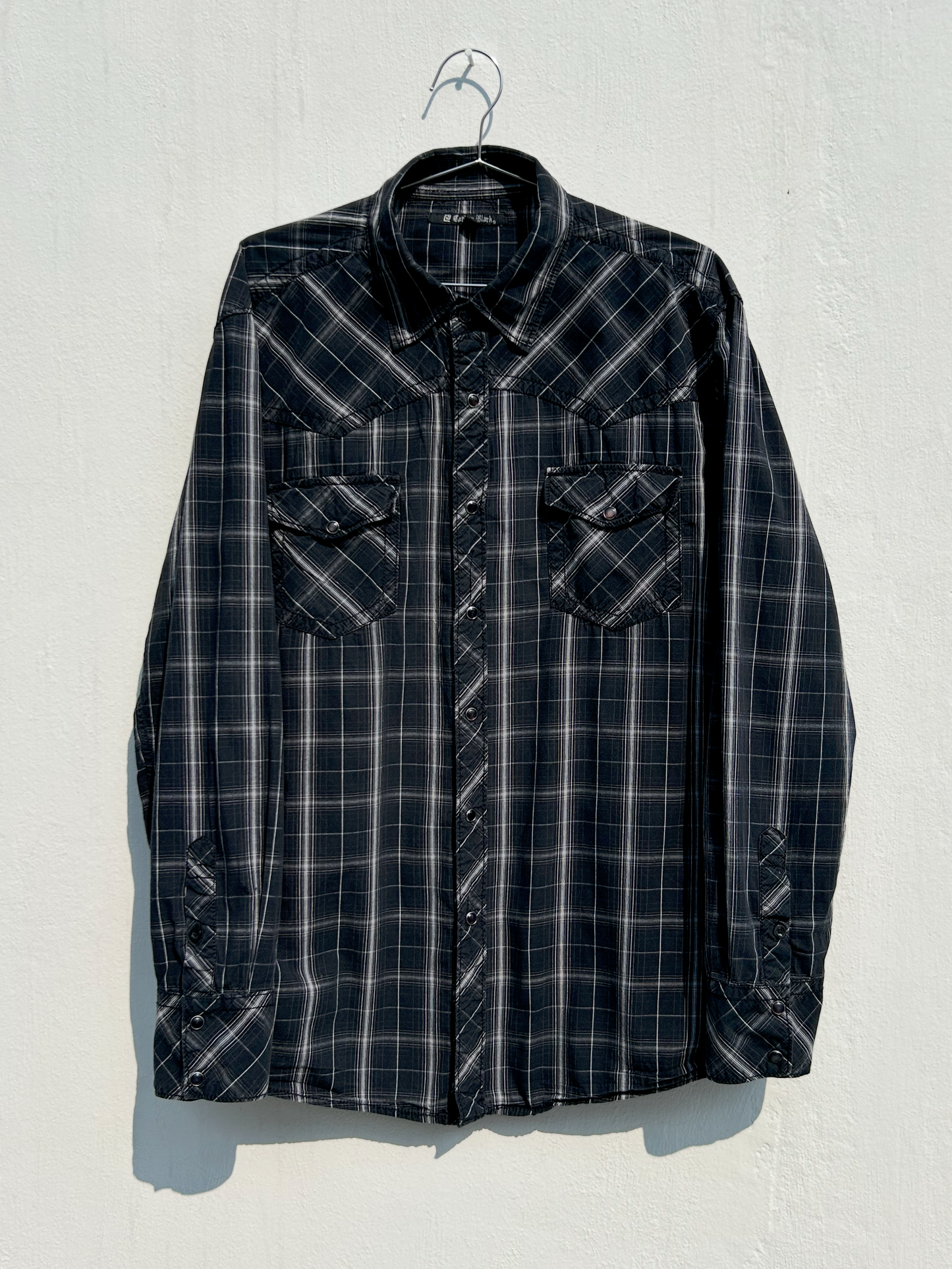 Western Cotton Shirt  ‘’Carbon Black’’