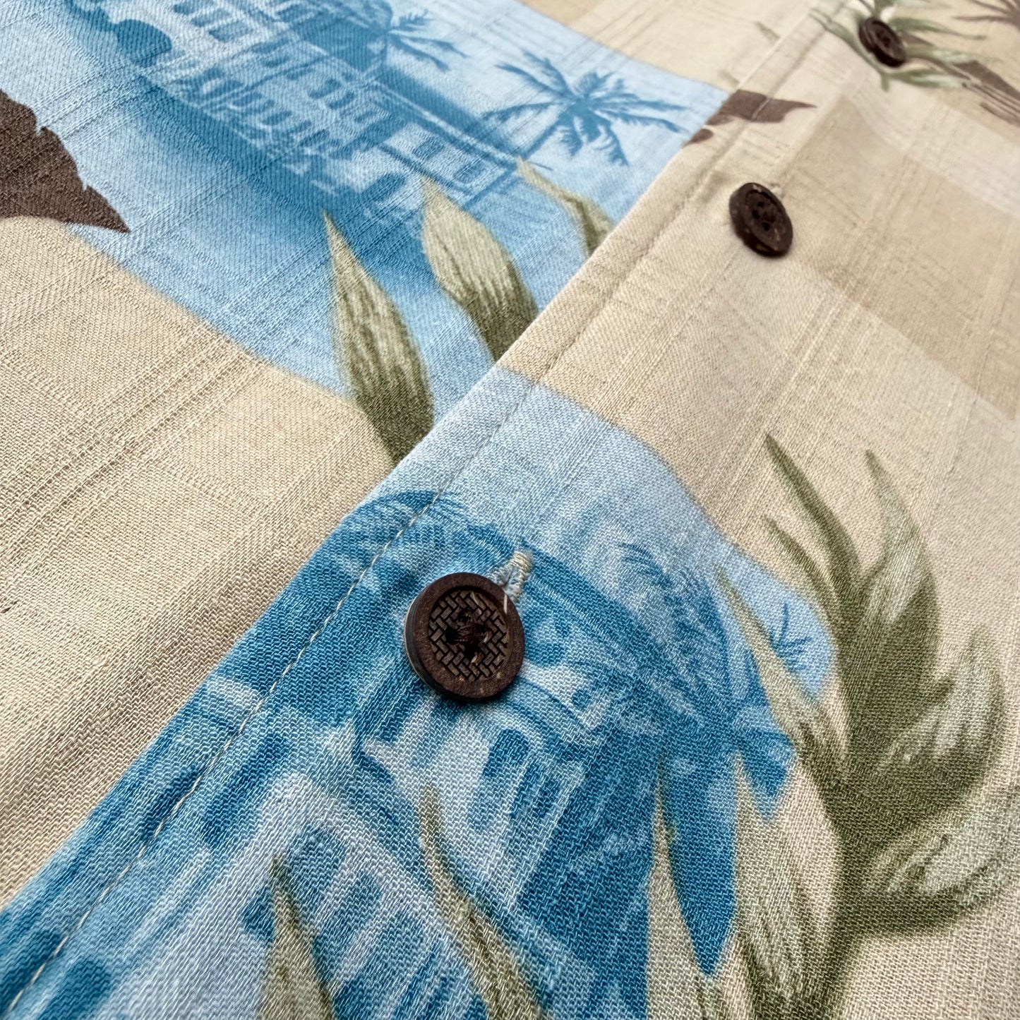 Vintage Hawaiian Silk Shirt ‘’Trader Bay’’