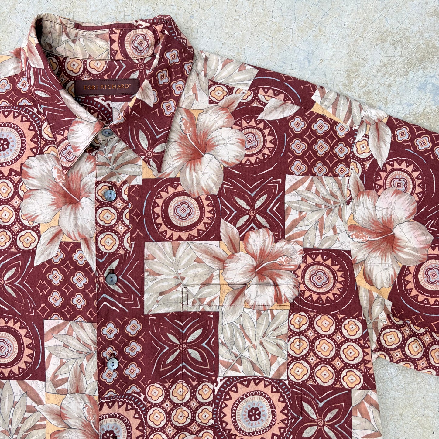 Vintage Hawaiian Cotton Shirt ‘’Tori Richard’’
