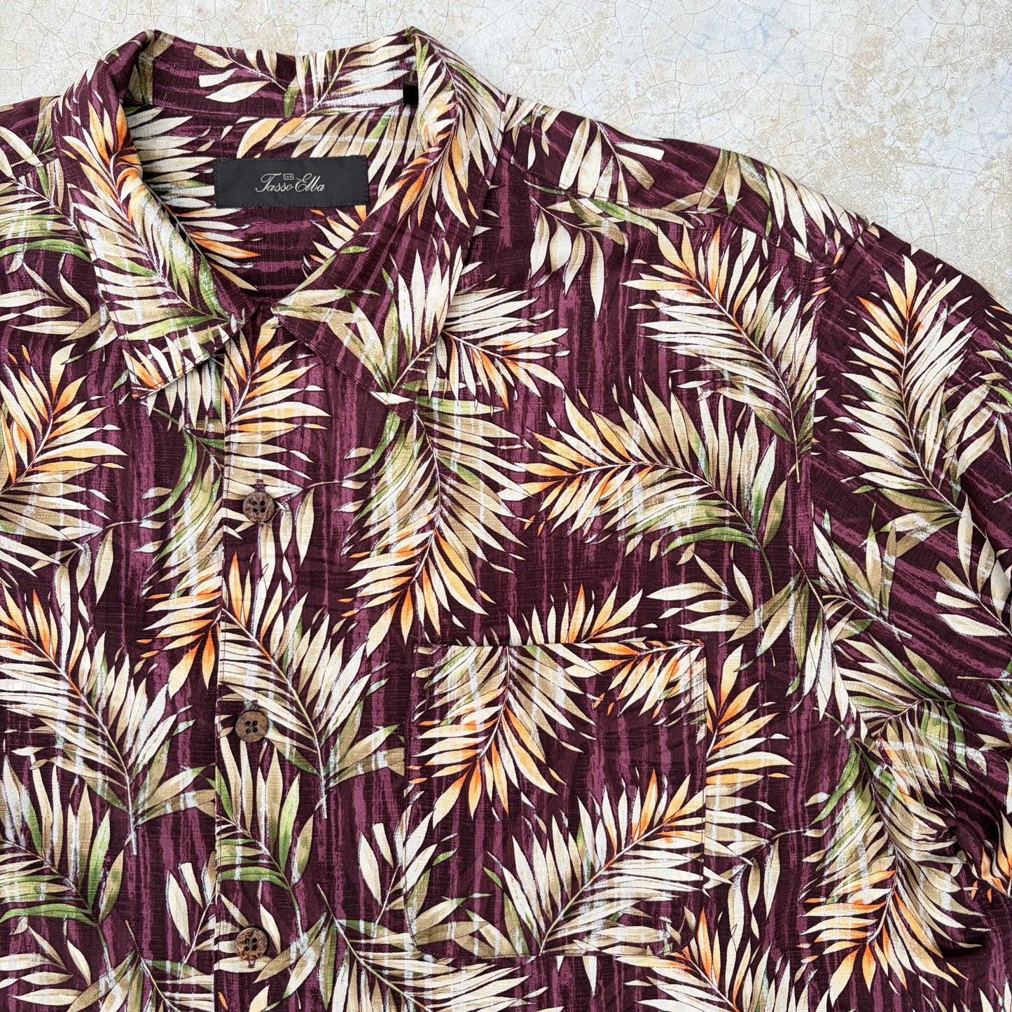 Vintage Hawaiian Silk Shirt ‘’Tasso Elba’’