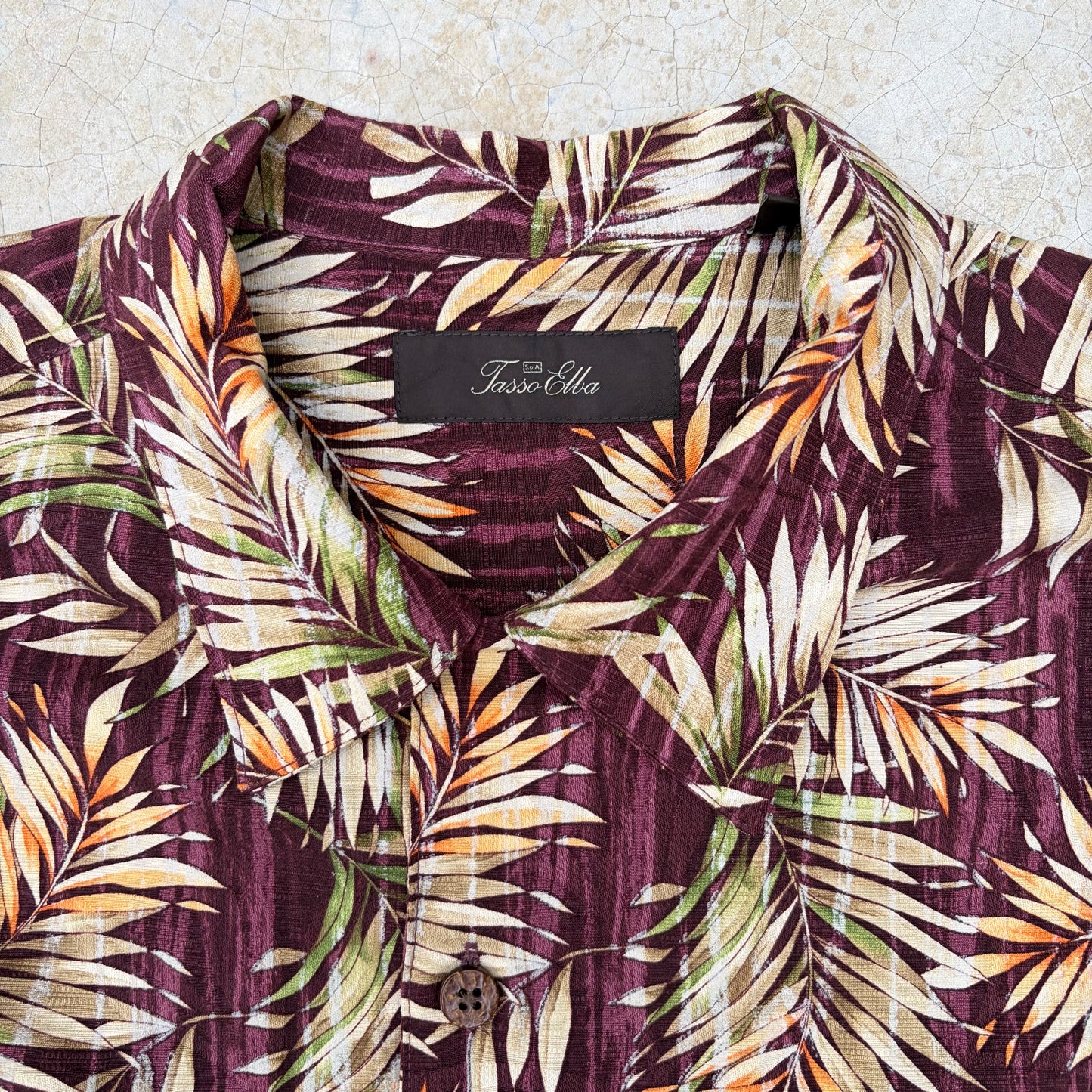 Vintage Hawaiian Silk Shirt ‘’Tasso Elba’’
