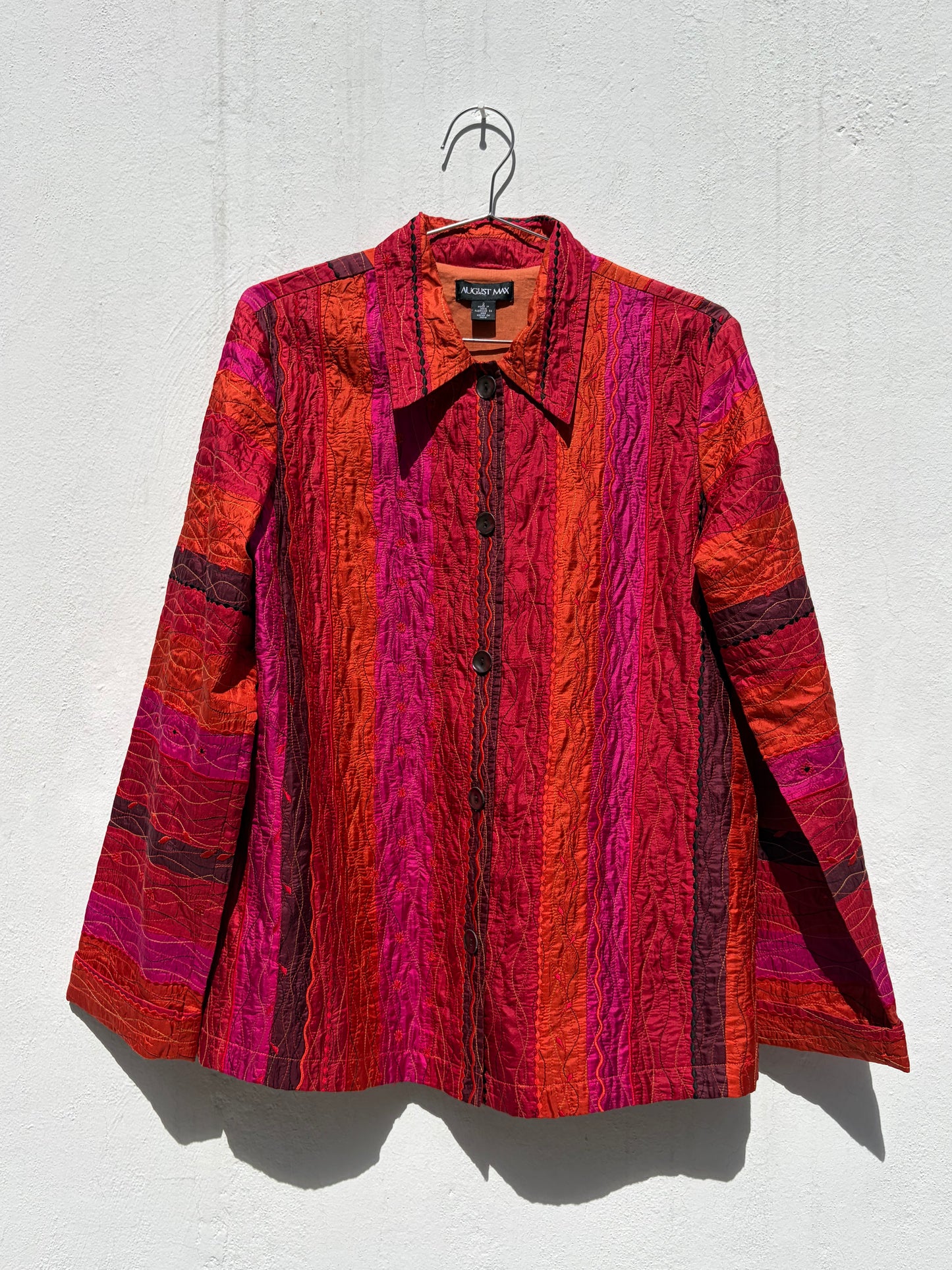 Vintage Y2K Quilted Silk Jacket ‘’August Max’’