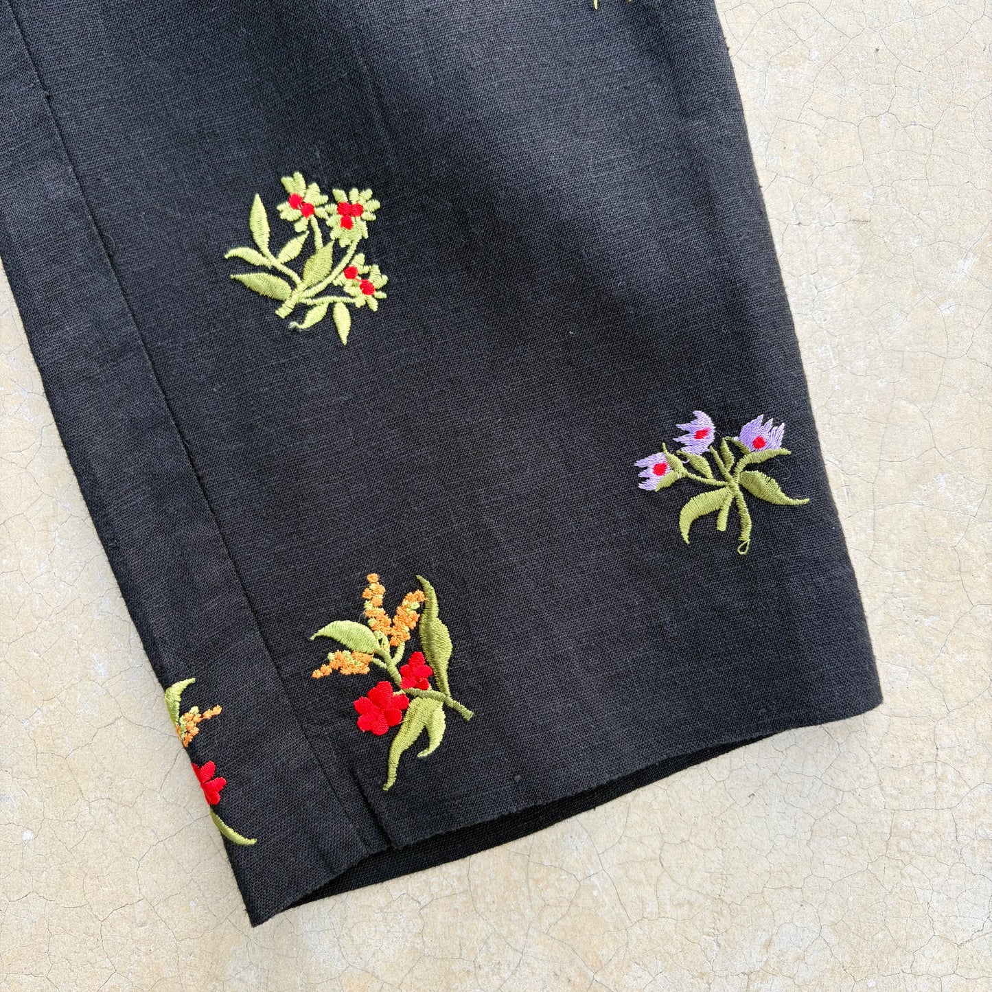 Vintage Linen Blend Capri Trousers ‘’Dressbarn’’