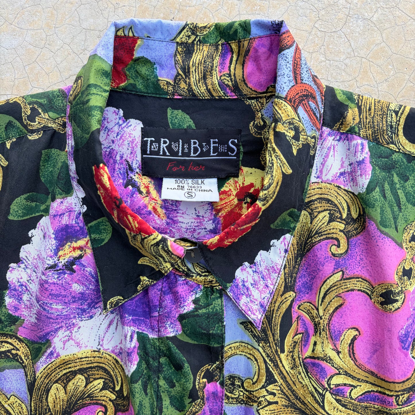 Vintage 90’s Silk Shirt ‘’Tribes for her’’