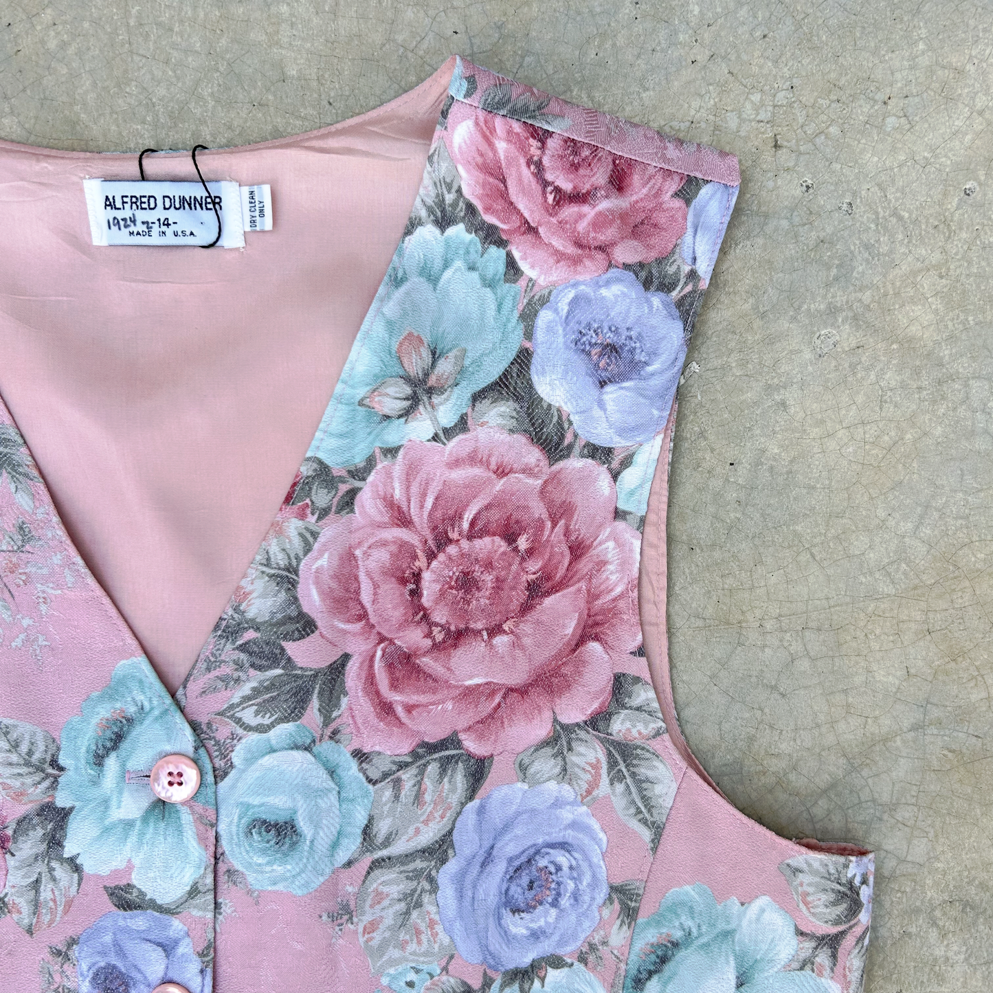 Vintage Jacquard Vest ‘’Alfred Dunner’’