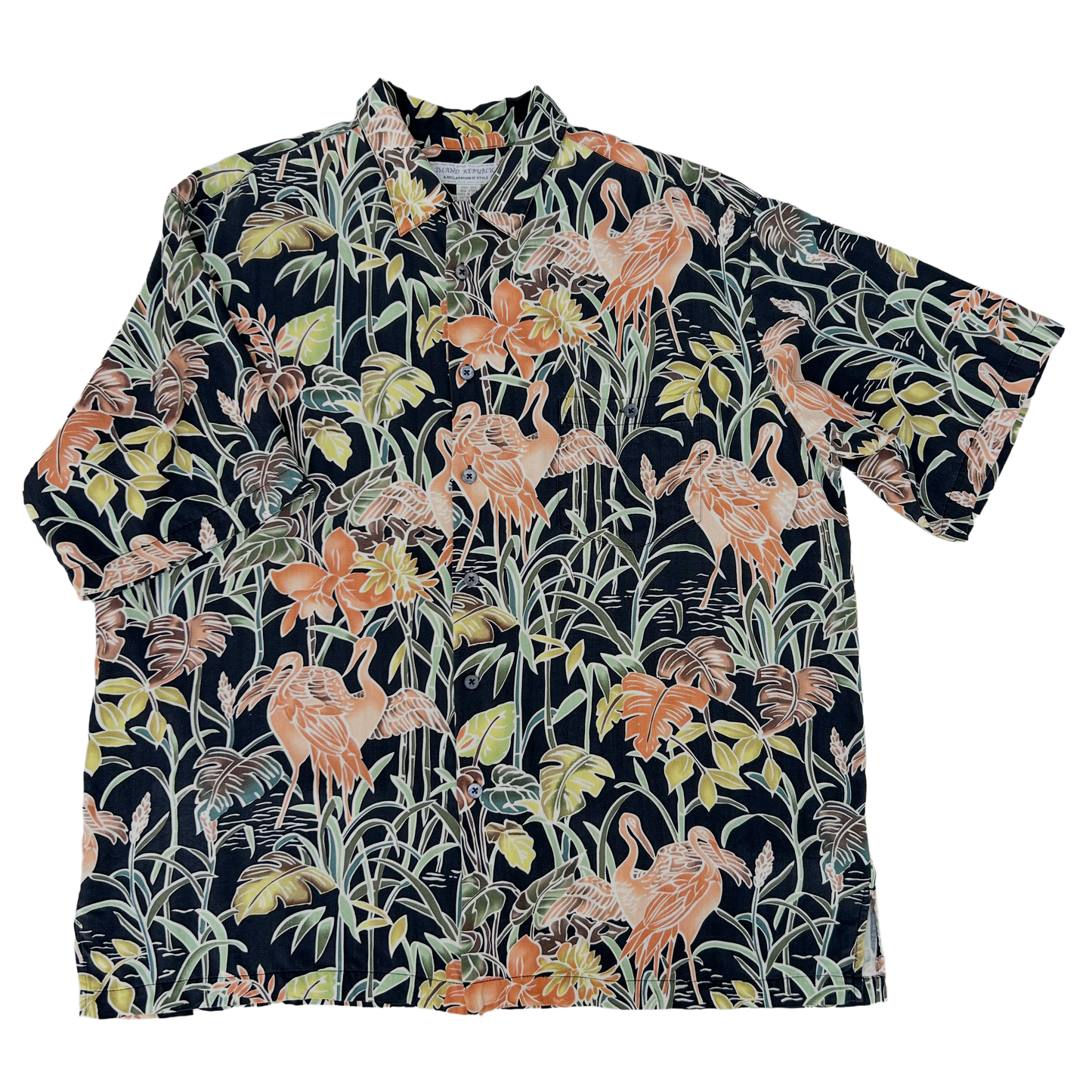 Vintage Silk Shirt ‘’Island Republic’’