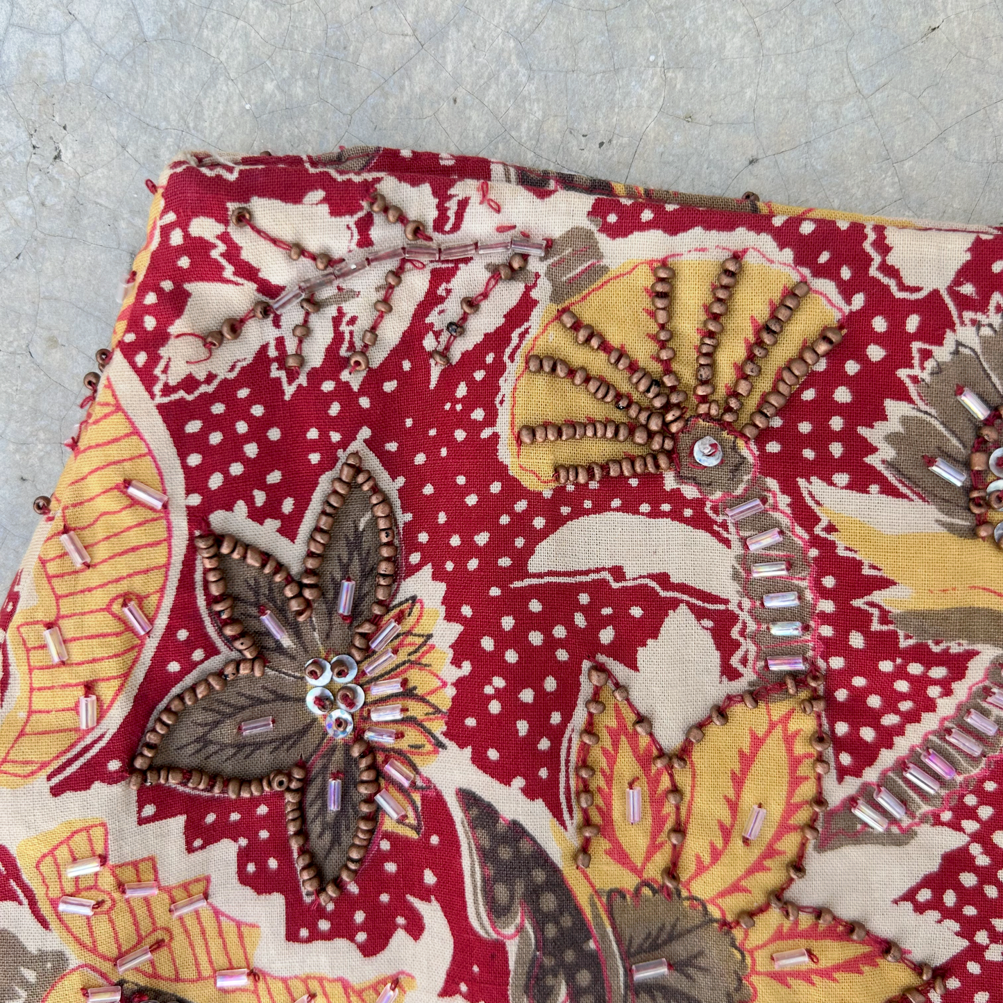 Vintage Cotton Mini Skirt ‘’Henna’’