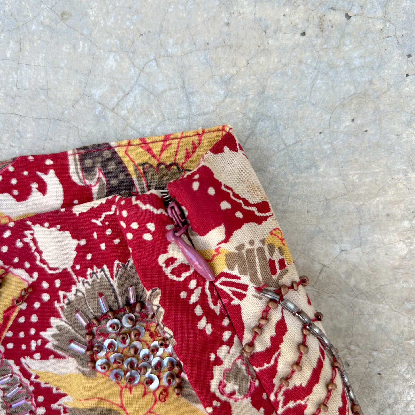 Vintage Cotton Mini Skirt ‘’Henna’’