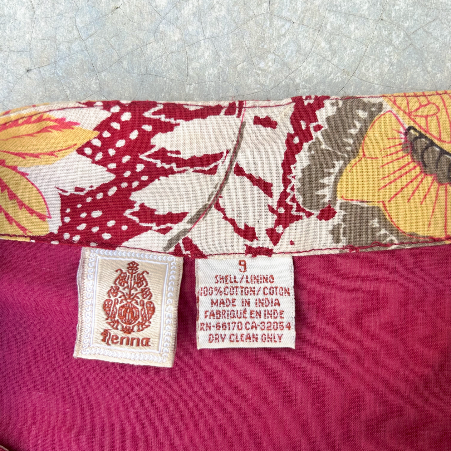 Vintage Cotton Mini Skirt ‘’Henna’’